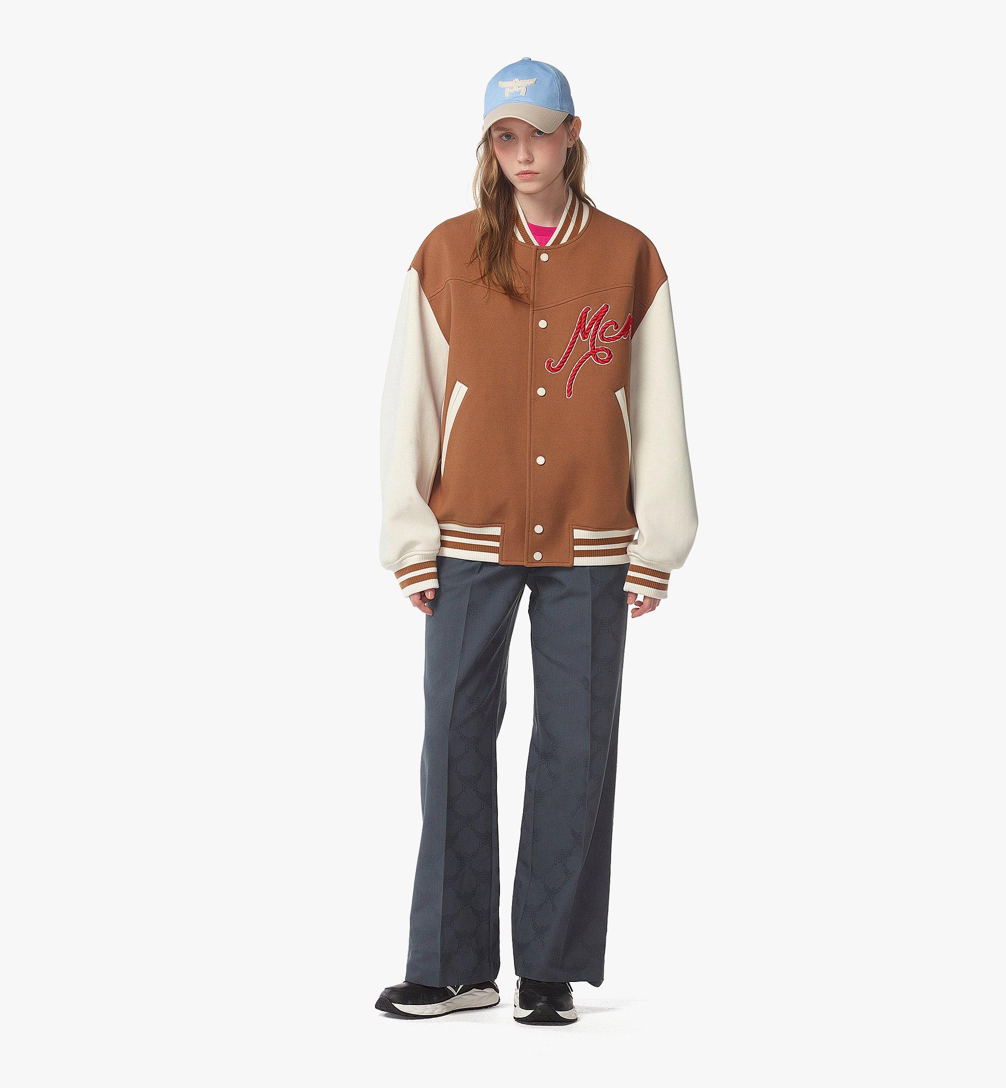 MCM Veste universitaire avec logo brodé Cognac MHJFSMM03CO0XS Plus de photos 4