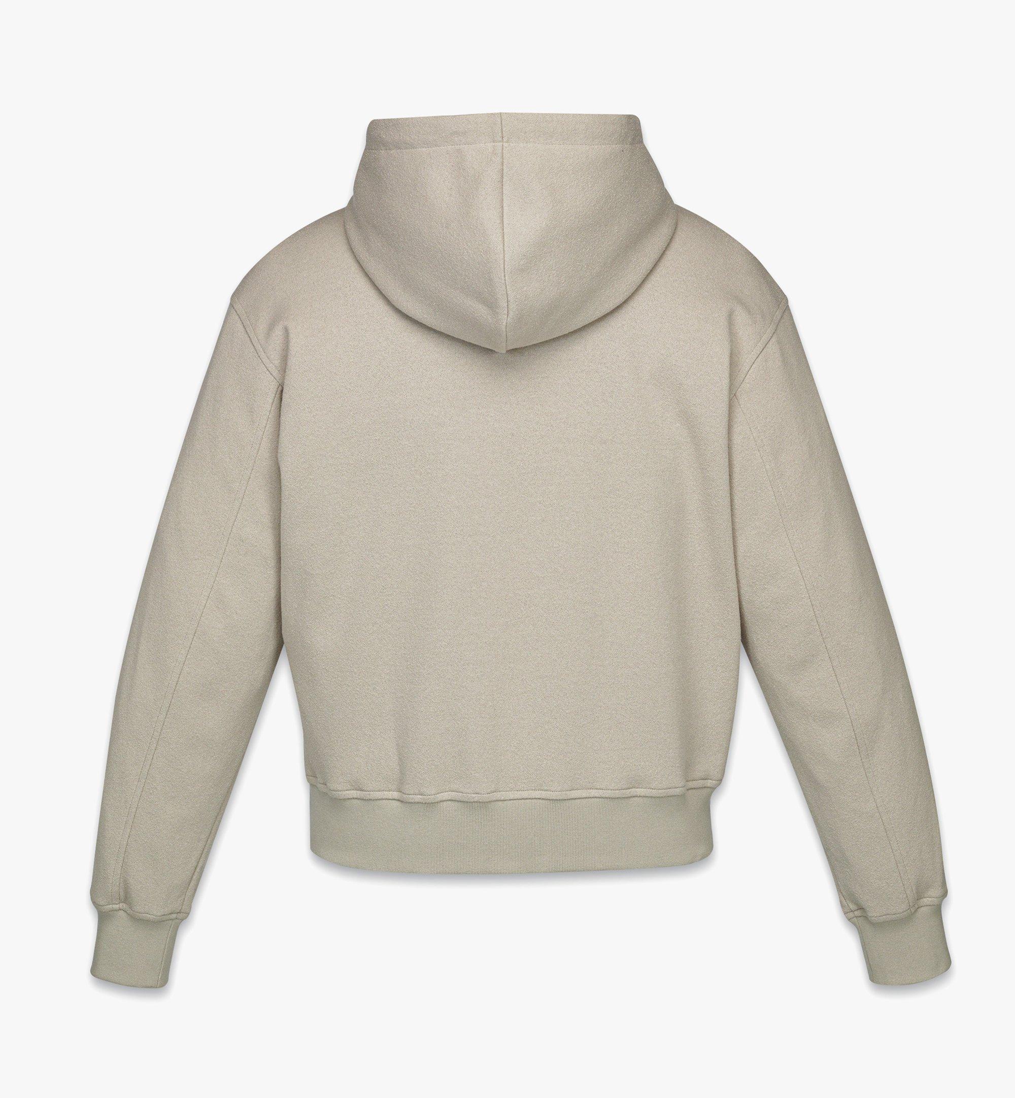 MCM Jahr der Schlange Bouclé-Kapuzenpullover mit Reißverschluss Beige MHJFSMM09I90XL Noch mehr sehen 1