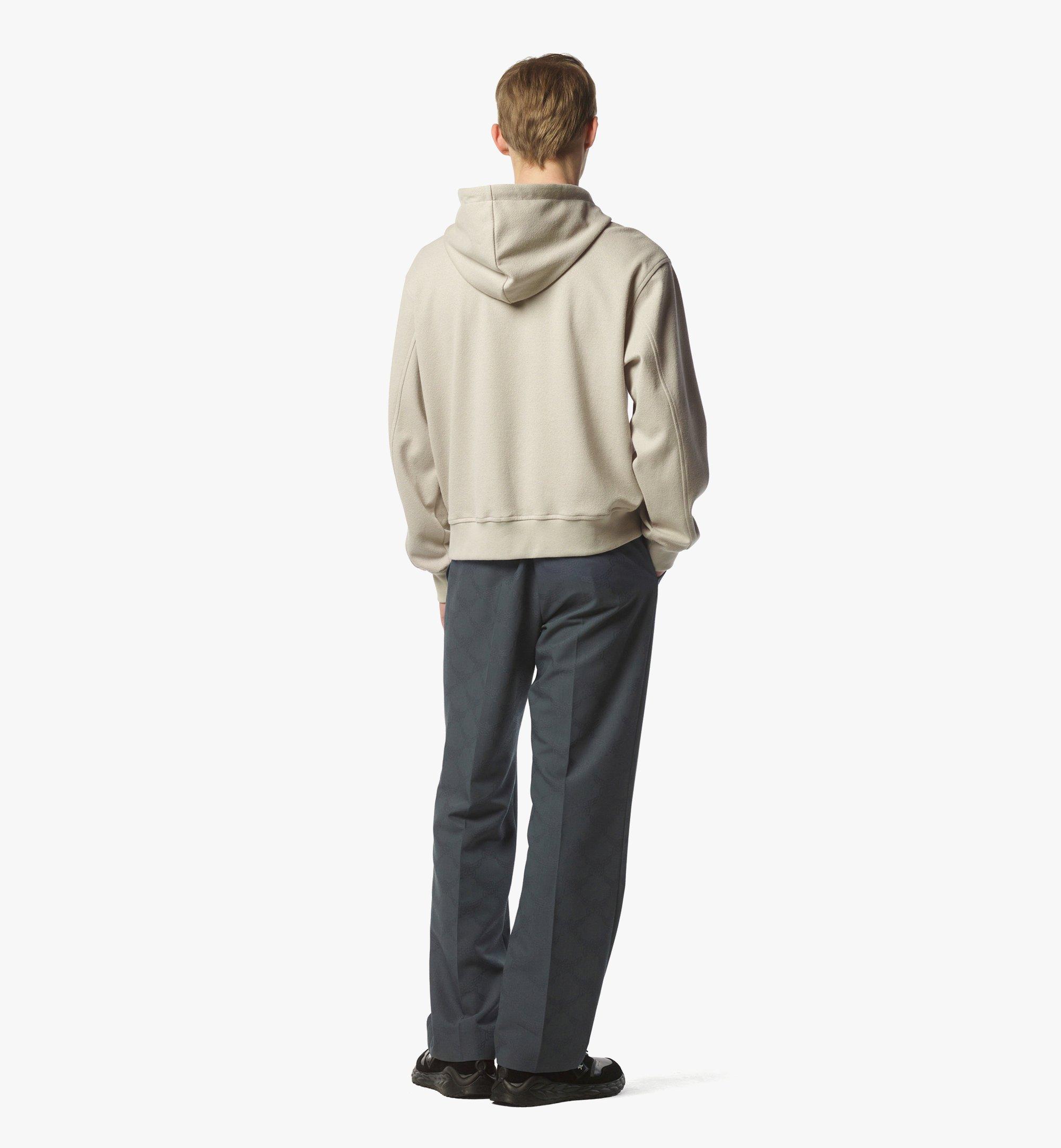 MCM Jahr der Schlange Bouclé-Kapuzenpullover mit Reißverschluss Beige MHJFSMM09I90XL Noch mehr sehen 3