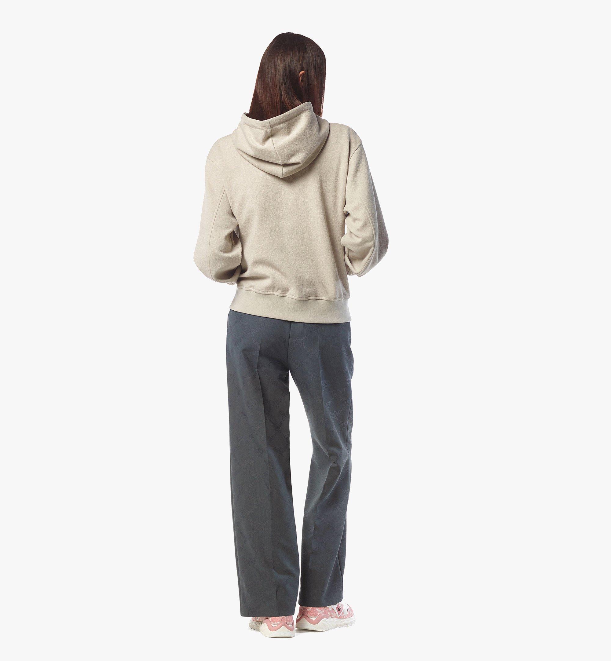 MCM Jahr der Schlange Bouclé-Kapuzenpullover mit Reißverschluss Beige MHJFSMM09I90XL Noch mehr sehen 6