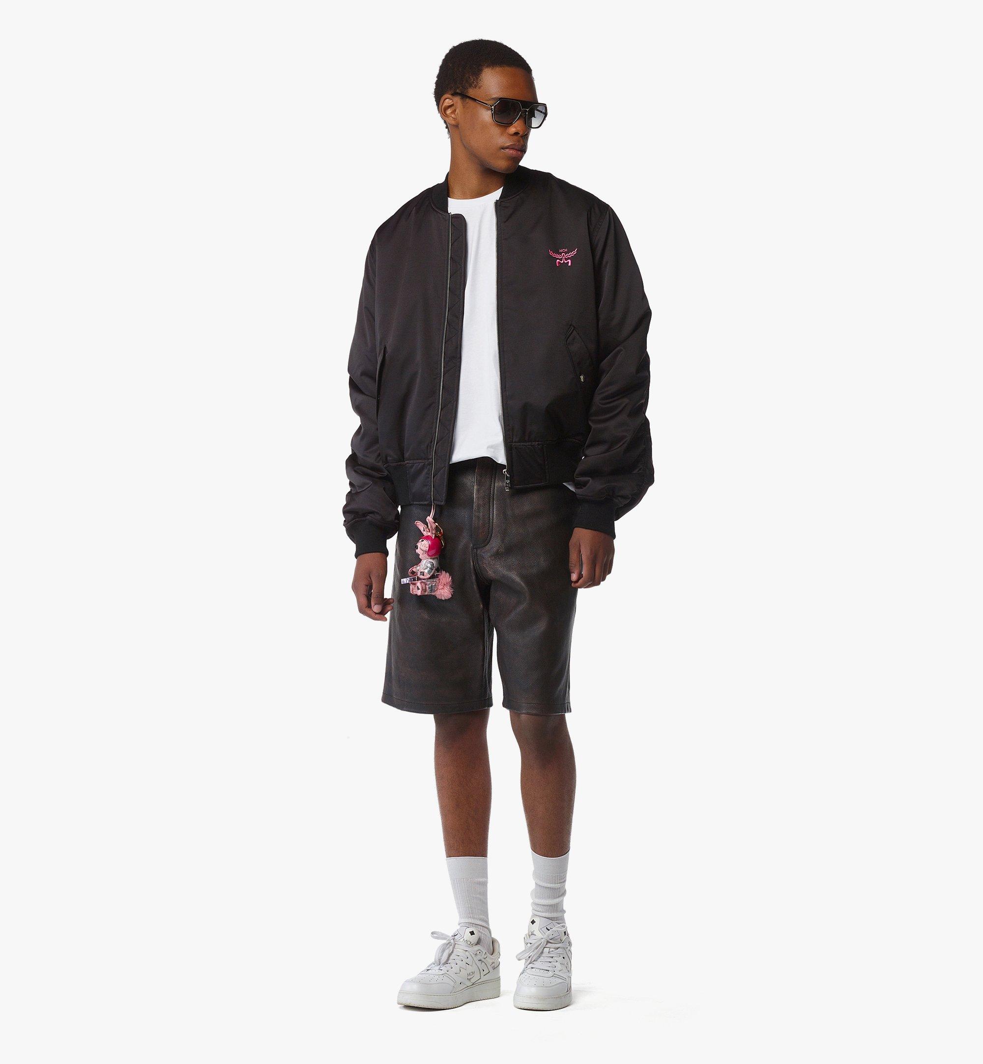 MCM MCM x SNIPES Satin Bomber Jacket Black MHJFSMM10BK00L Alternate View 2