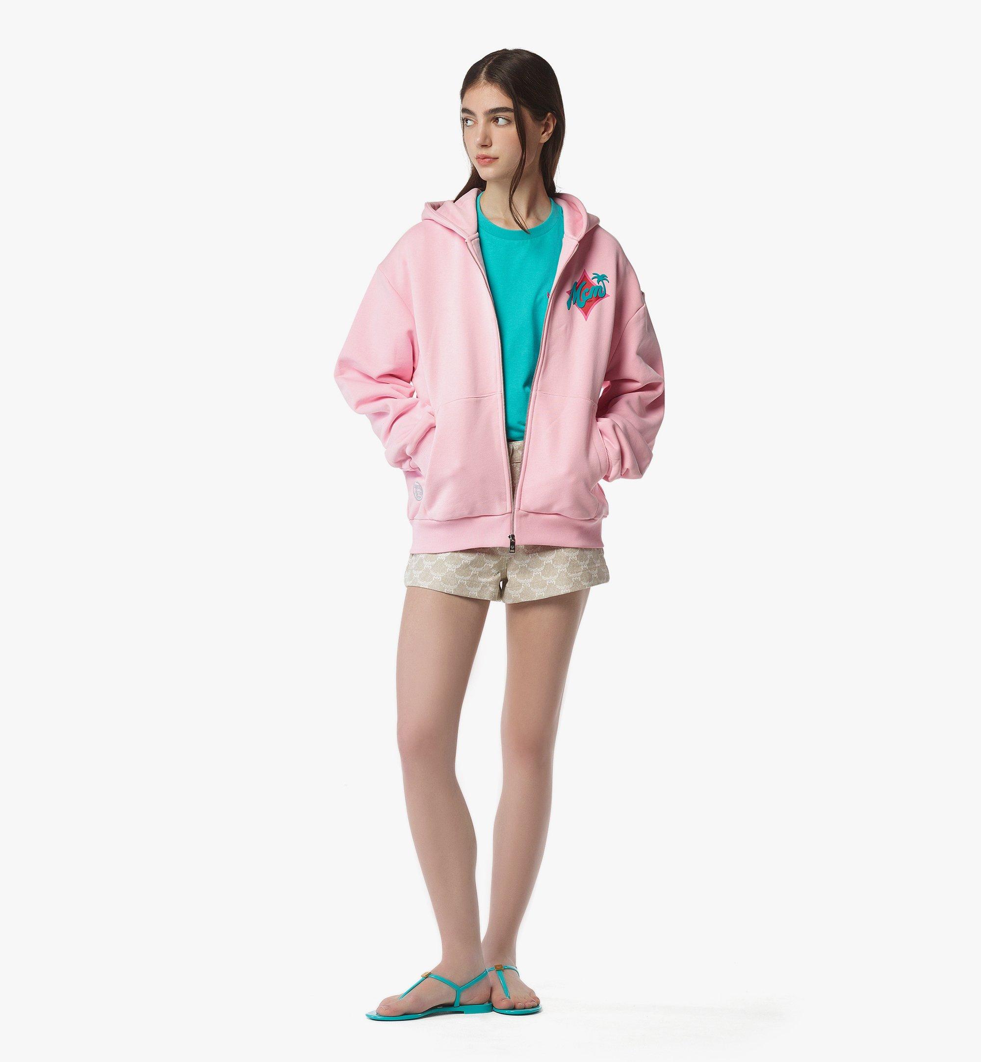 MCM MCM x SNIPES Zip Hoodie Pink MHJFSMM11Q400M Alternate View 2