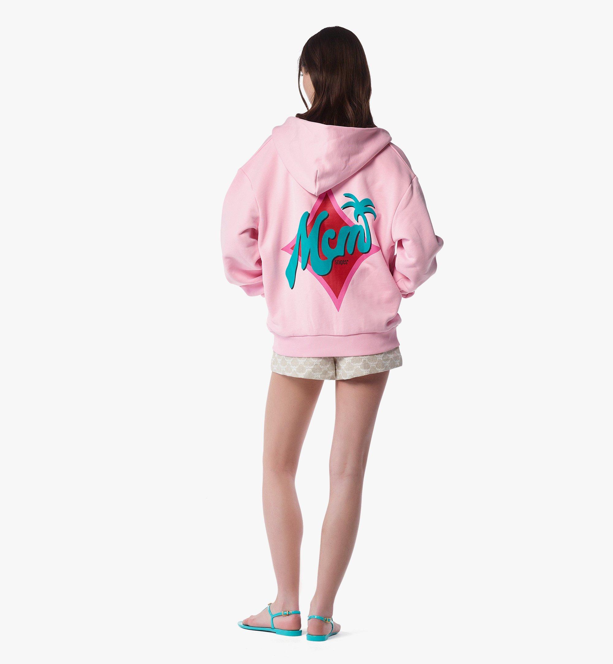 MCM MCM x SNIPES Zip Hoodie Pink MHJFSMM11Q400M Alternate View 3