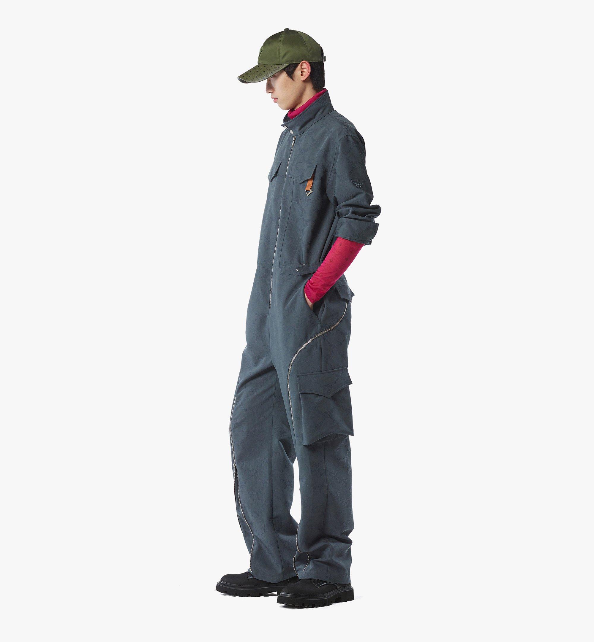 MCM Jumpsuit in Lauretos Wool Jacquard Grey MHMFAMM01EG00M Alternate View 2