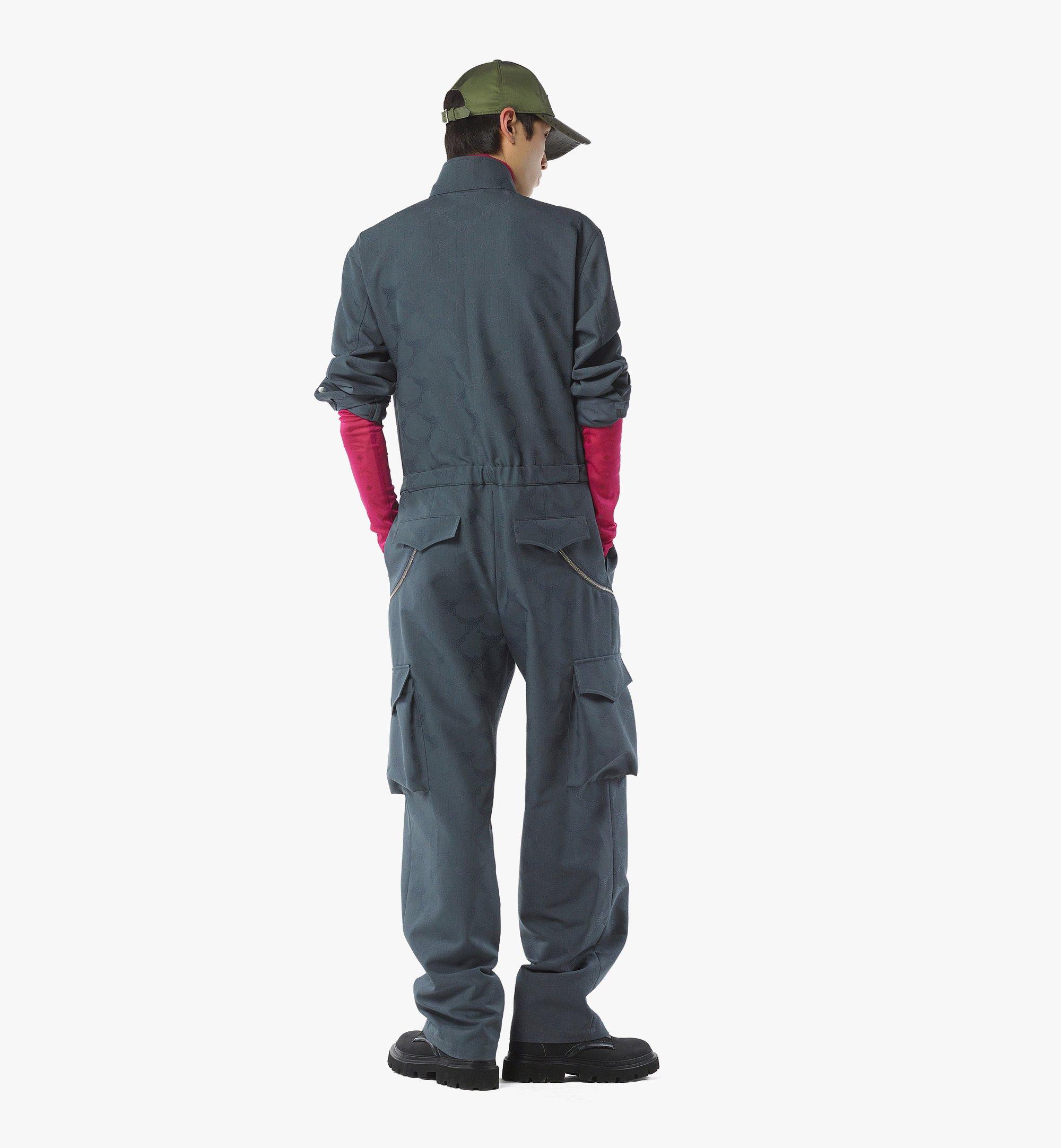 MCM Jumpsuit in Lauretos Wool Jacquard Grey MHMFAMM01EG00M Alternate View 3