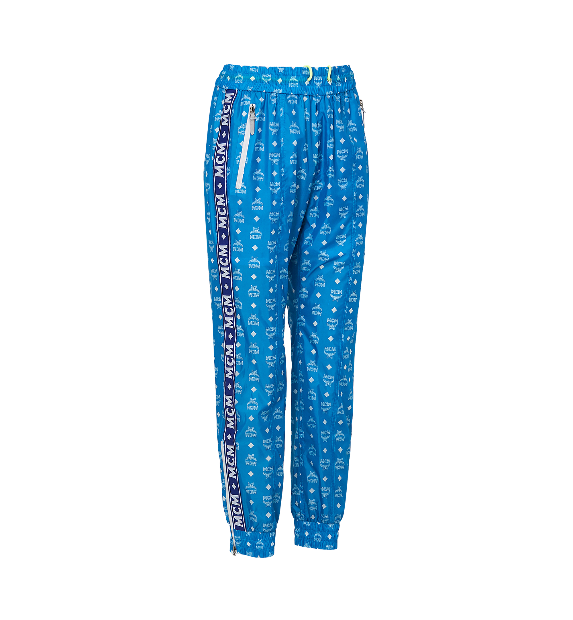 MCM Men's Nylon Joggers Blue MHP9SMM10HI046 Alternate View 1