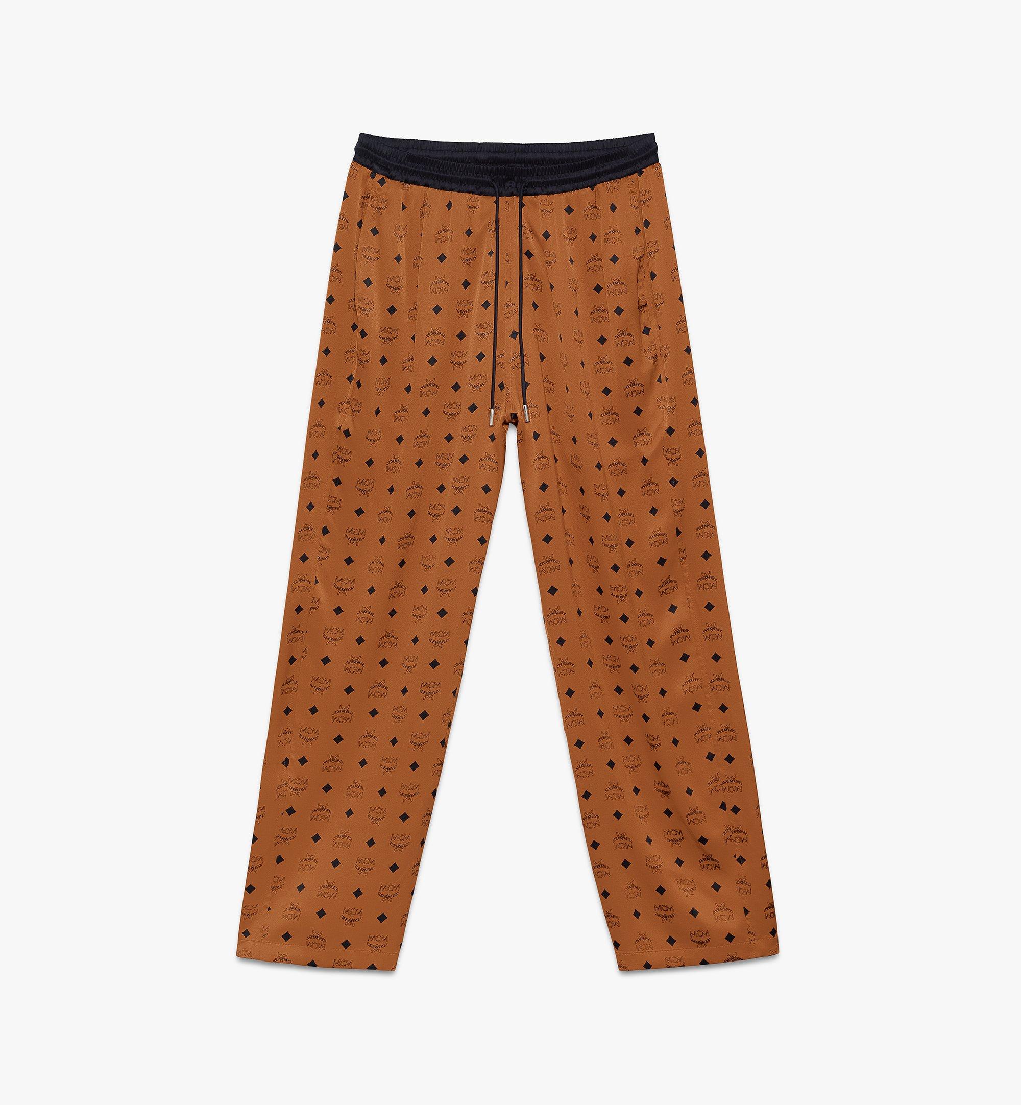 MCM クラシック ロゴ シルク パジャマパンツ Cognac MHPASBM01CO00S ほかの角度から見る 1