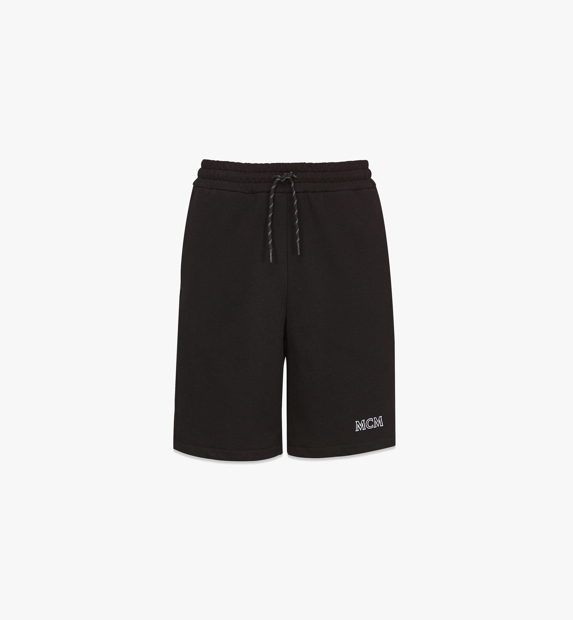 MCM 男士Essentials Logo棉短裤 Black MHPCABC02BK0XL 更多视角 1