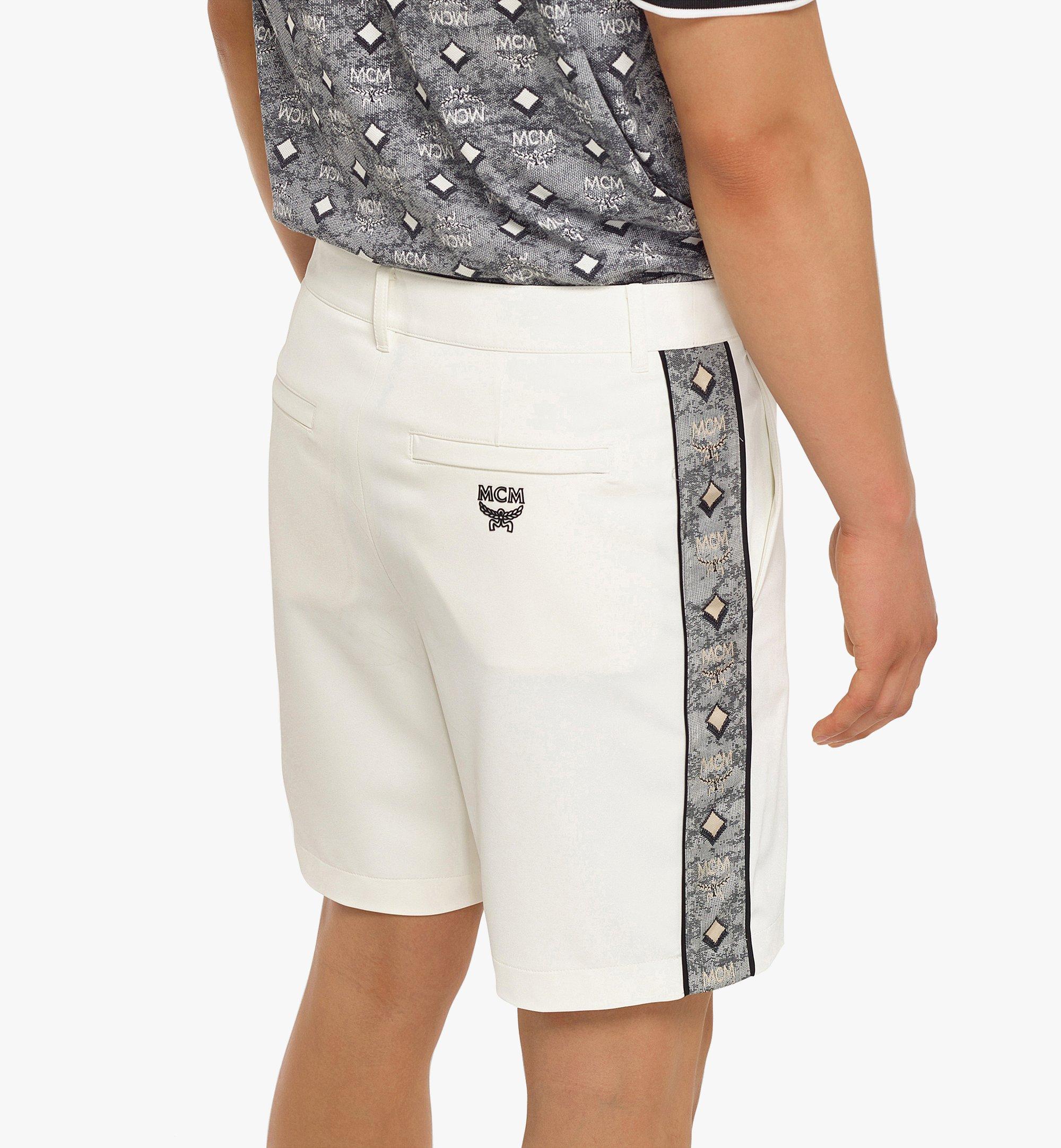 MCM Men’s Golf in the City Shorts in Nylon White MHPCAMM09WO00L Alternate View 2