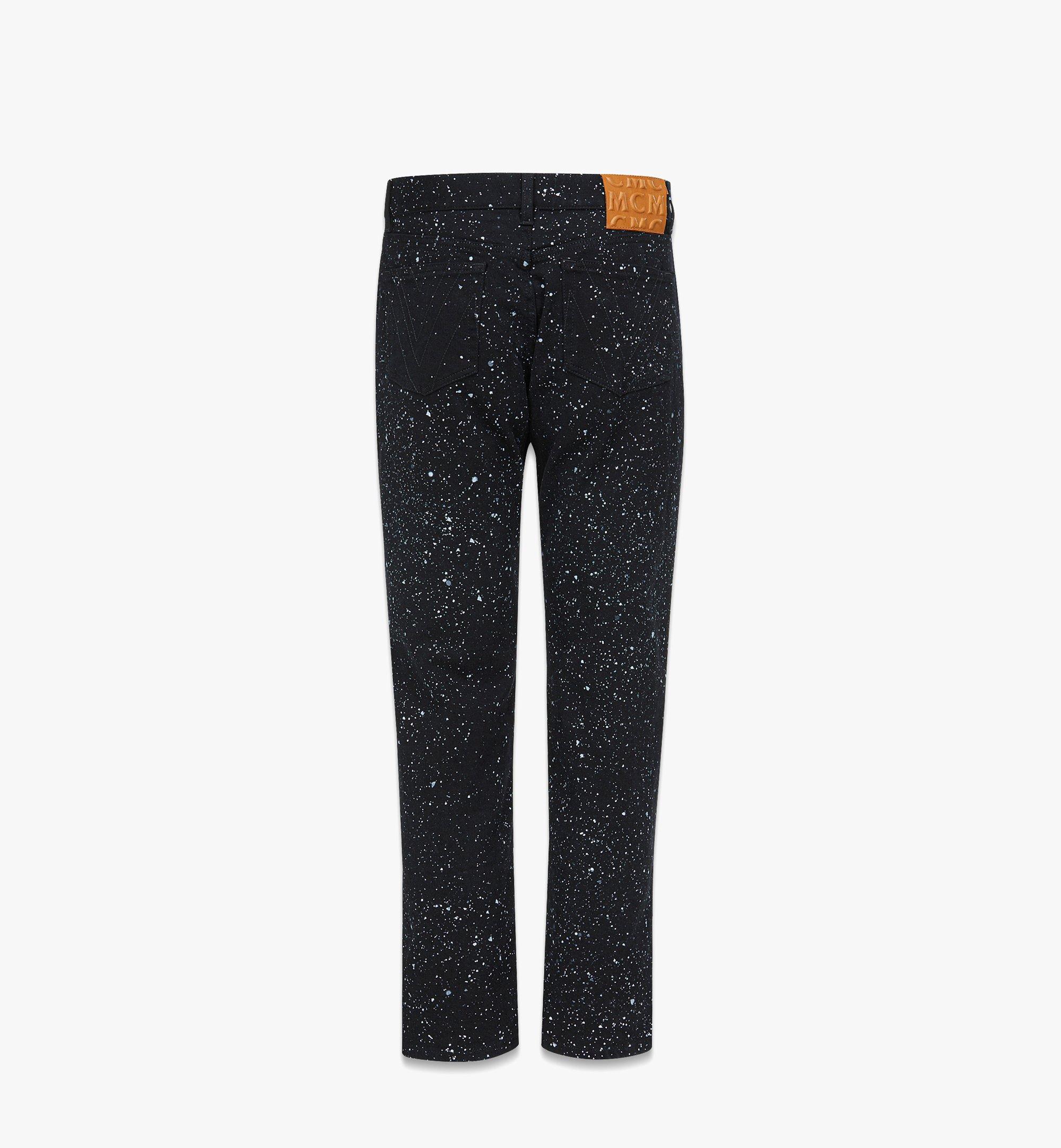 MCM Galaxy Print Denim Jeans Black MHPDAMM04BK00S ほかの角度から見る 1
