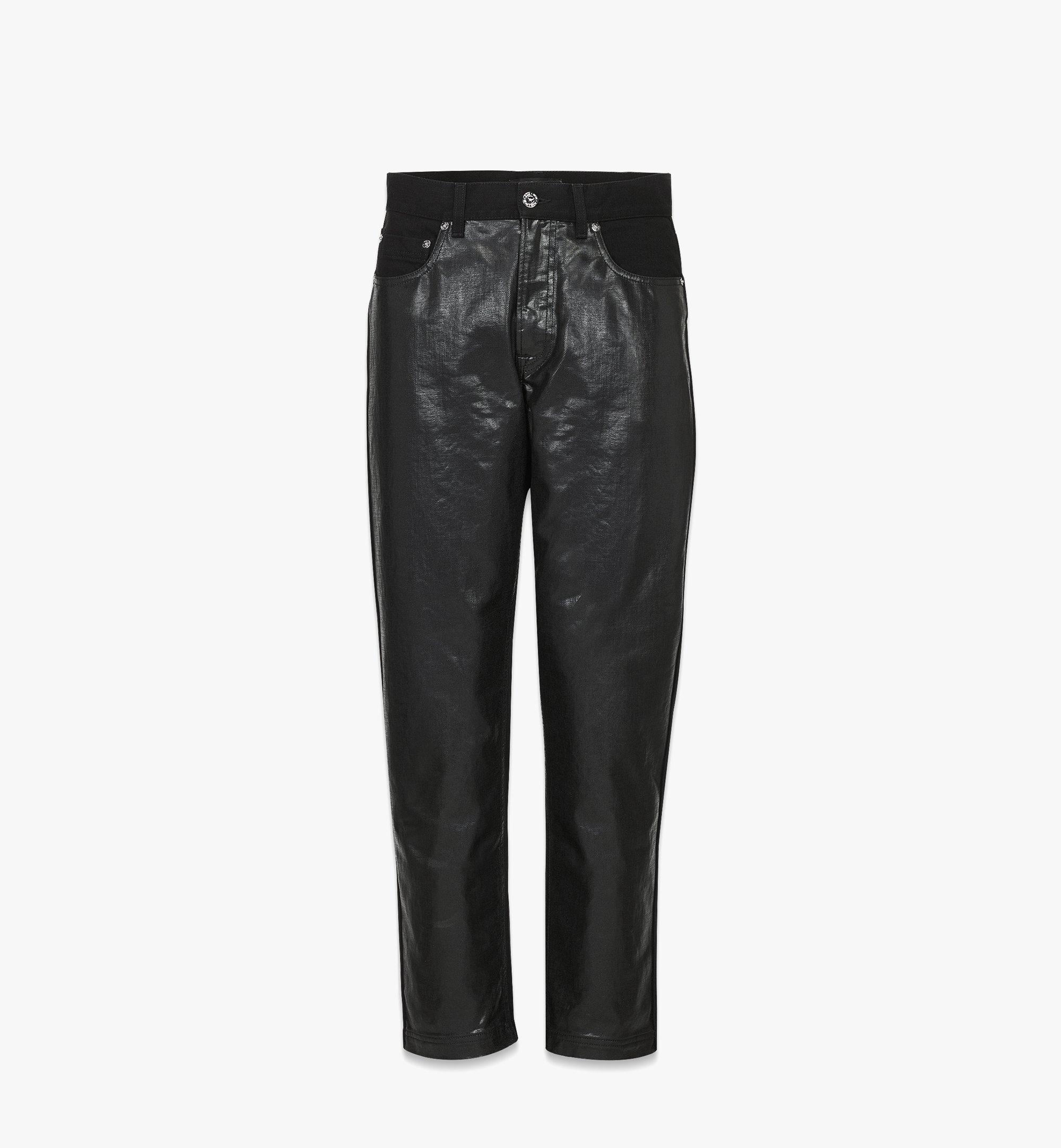 MCM Men’s Jeans in Glossy Denim Black MHPDSMM02BK00L Alternate View 1