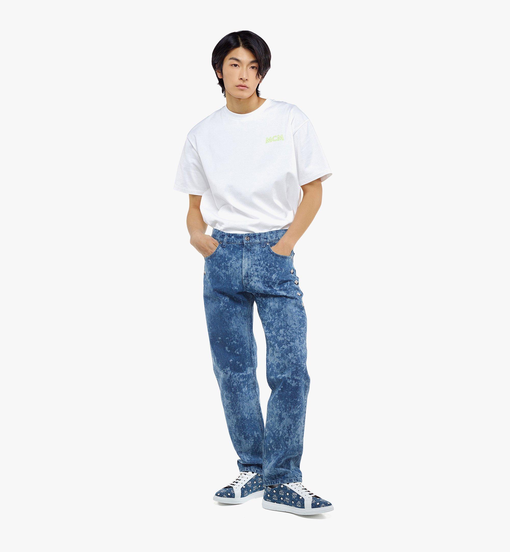 MCM Men’s Lasered Denim Jeans Blue MHPDSMM08LU00L Alternate View 2