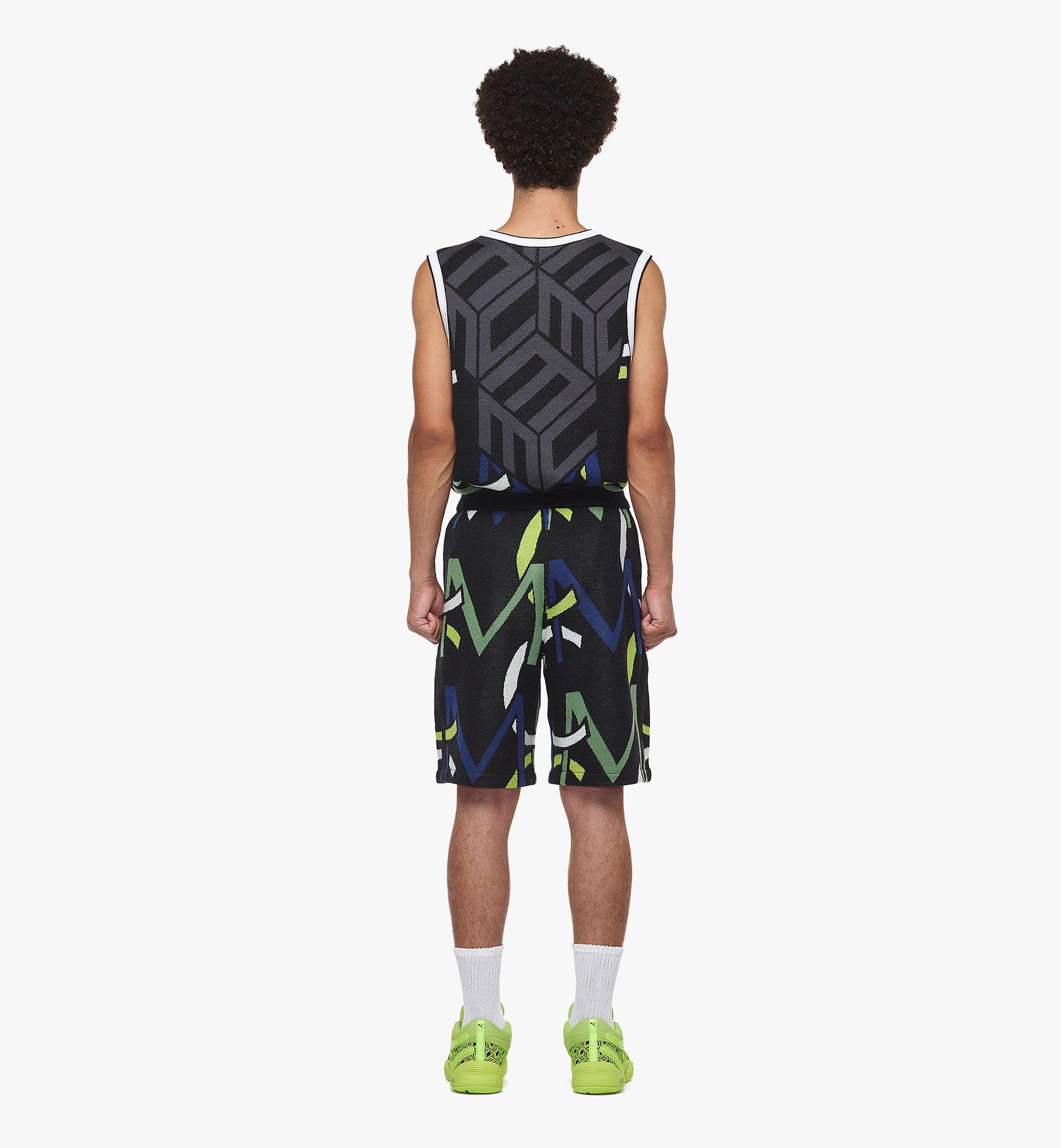 MCM MCM x PUMA モノグラム ジャカード ショートパンツ Black MHPDSMM12BK00M ほかの角度から見る 3