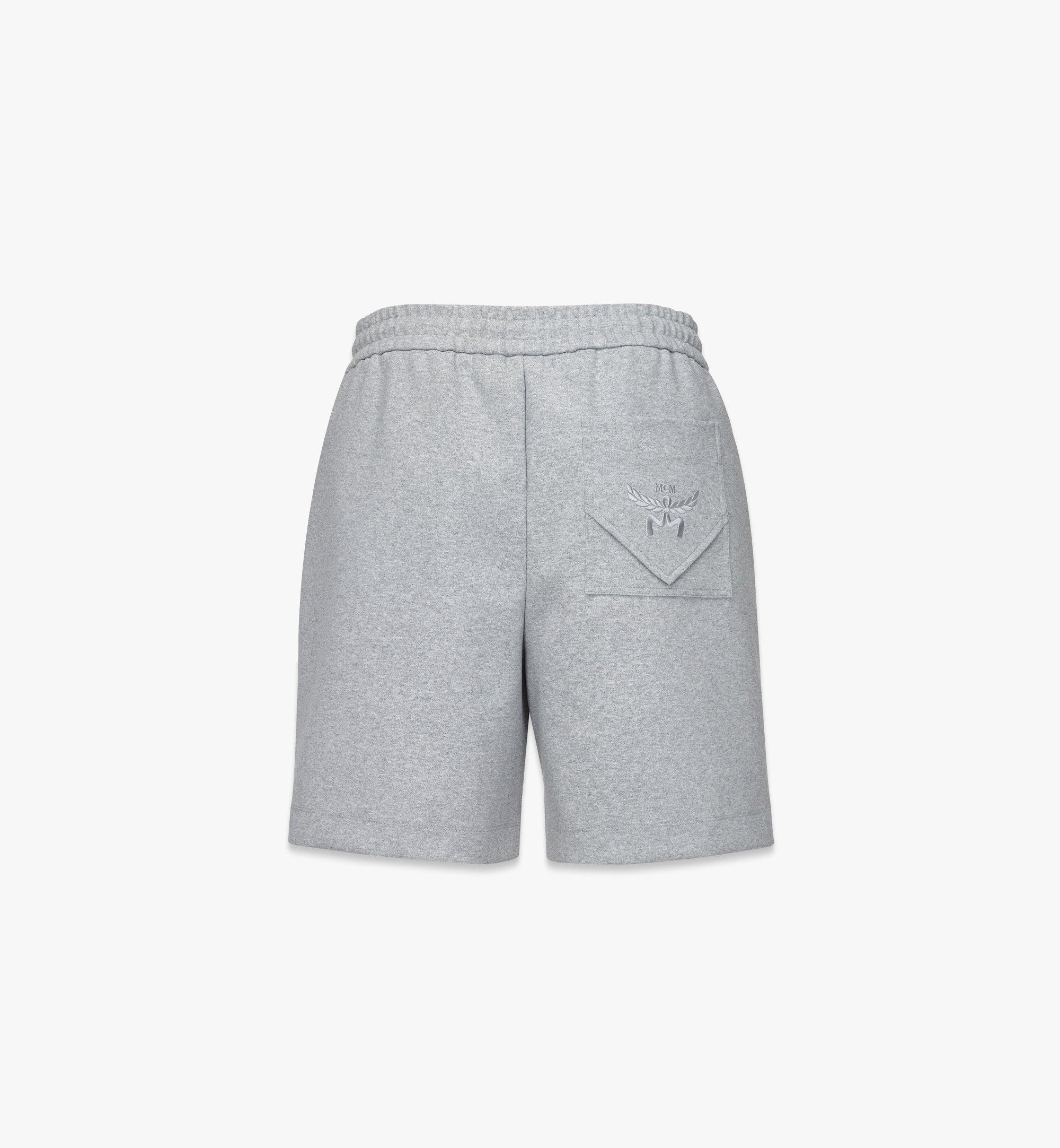 MCM Essential Logo Ponte Shorts Grey MHPESBC01ET00M Alternate View 1