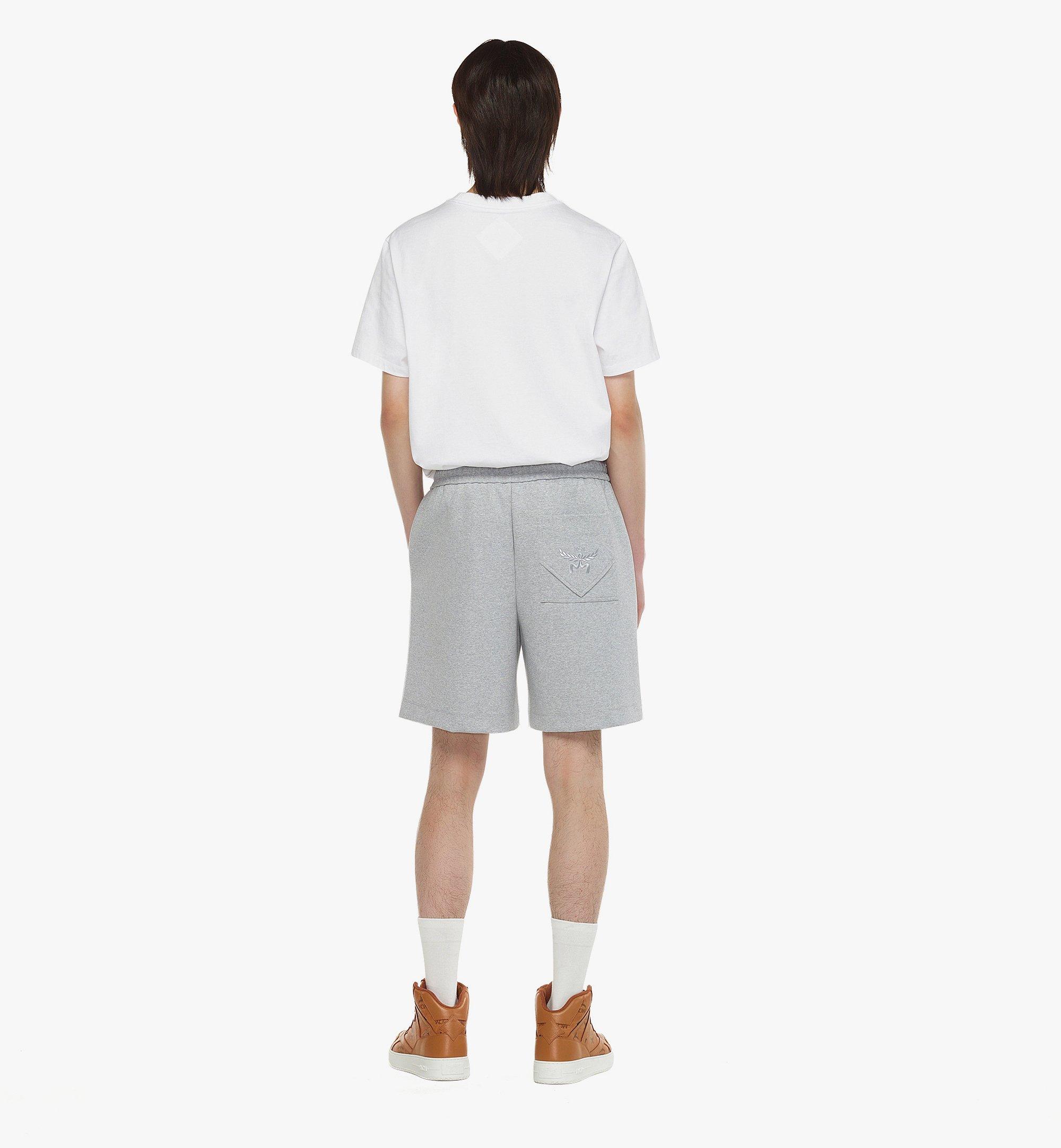 MCM Essential Logo Ponte Shorts Grey MHPESBC01ET0XL Alternate View 3