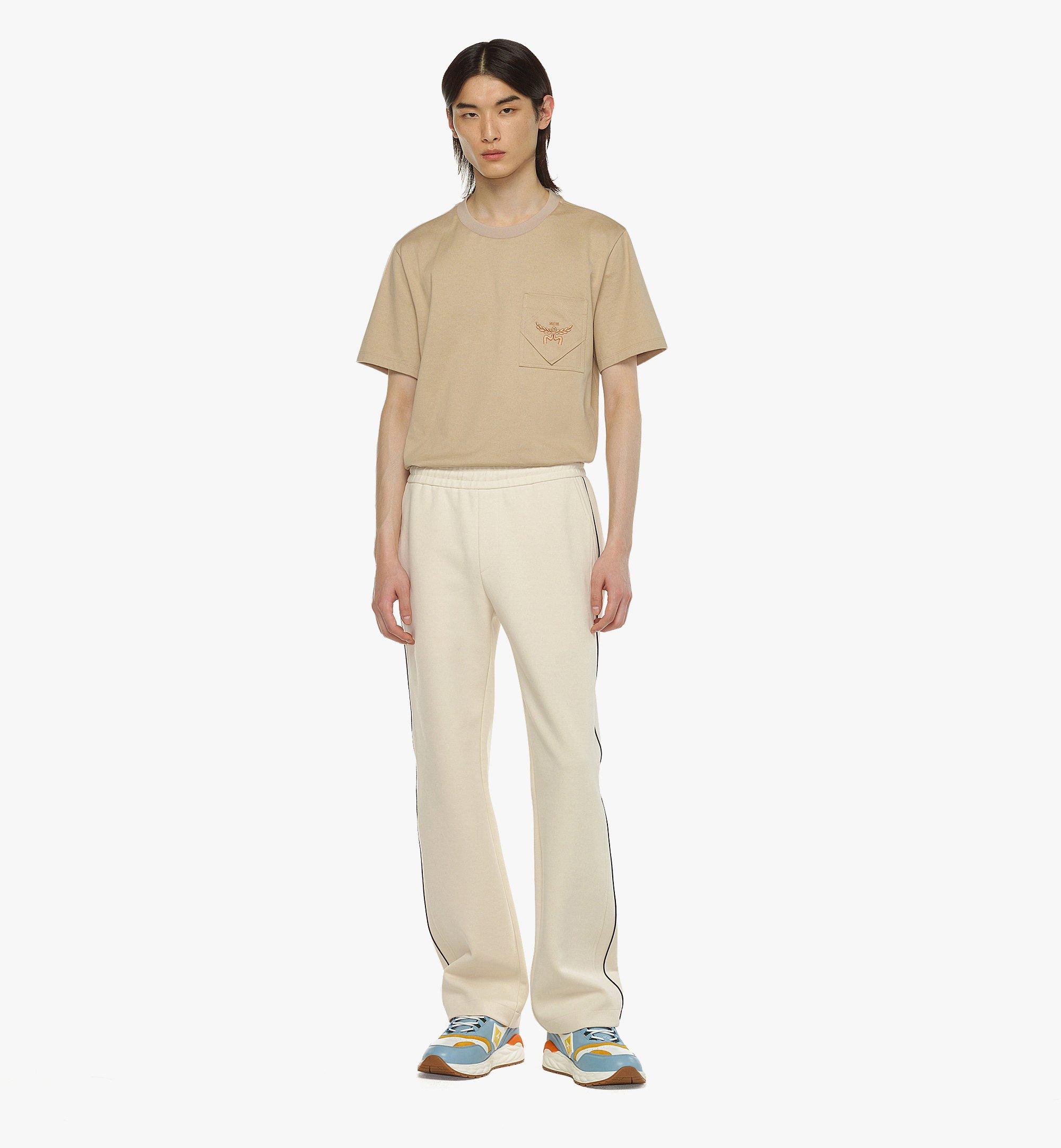 MCM Essential Logo Ponte Track Pants White MHPESBC02WI0XL Alternate View 2