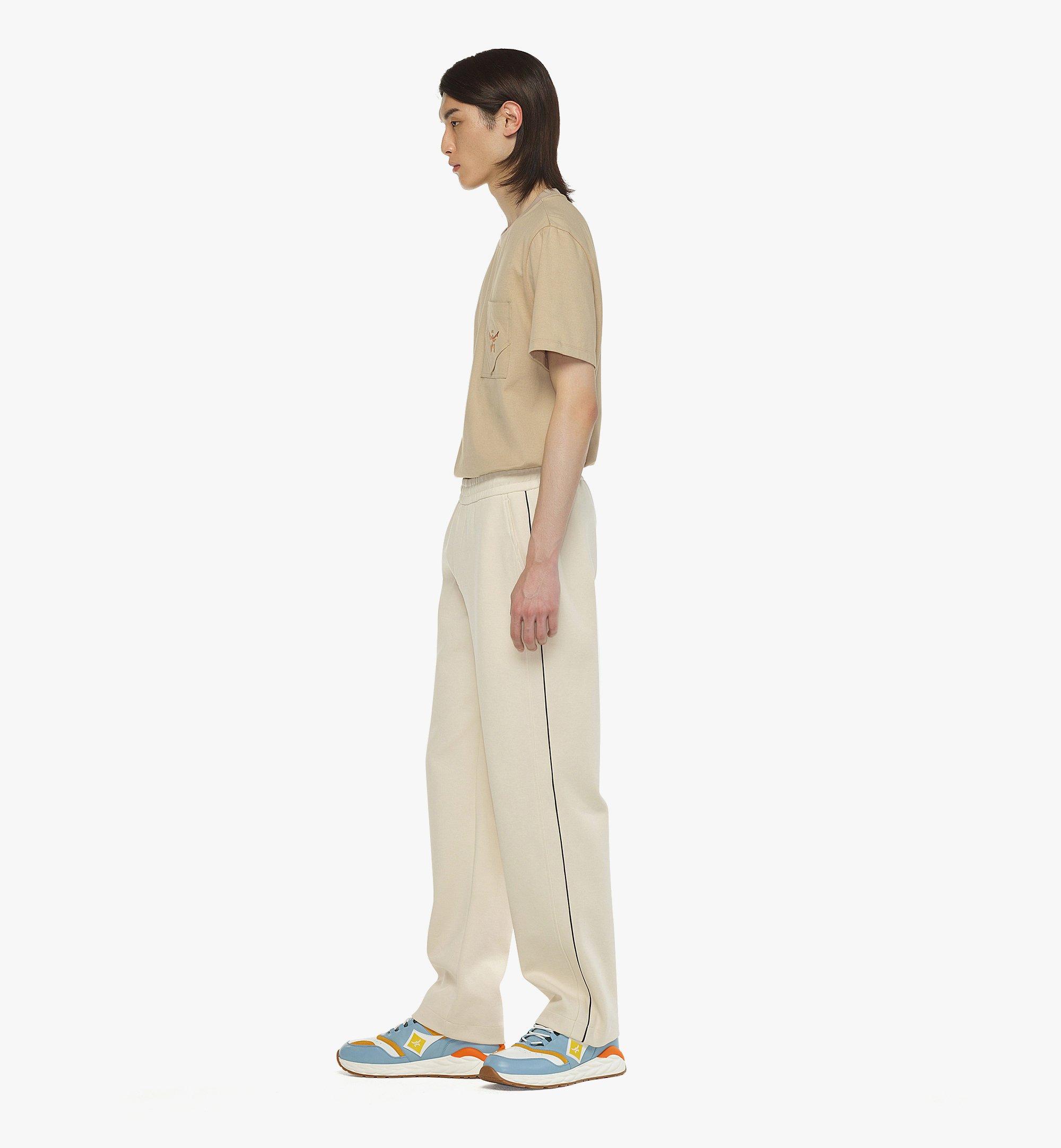 MCM Essential Logo Ponte Track Pants White MHPESBC02WI0XL Alternate View 2