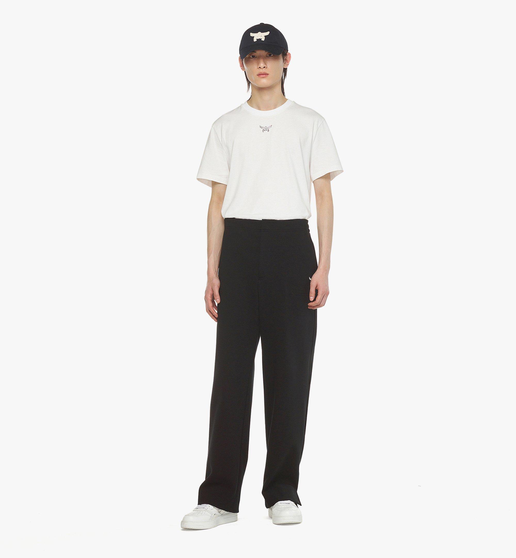 MCM Essential Drawstring Ponte Pants Black MHPESBC04BK048 Alternate View 2