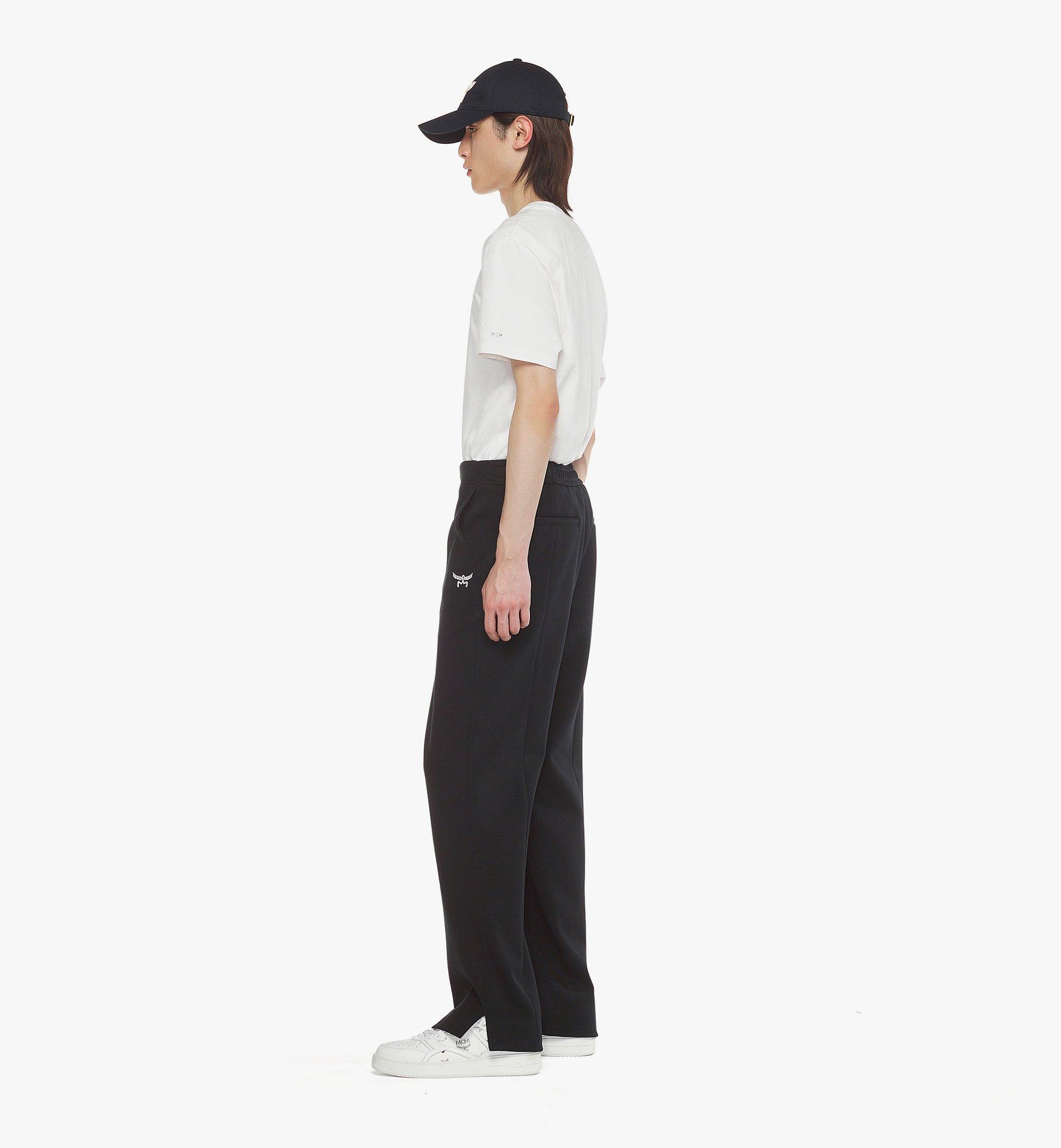 MCM Essential Drawstring Ponte Pants Black MHPESBC04BK048 Alternate View 2