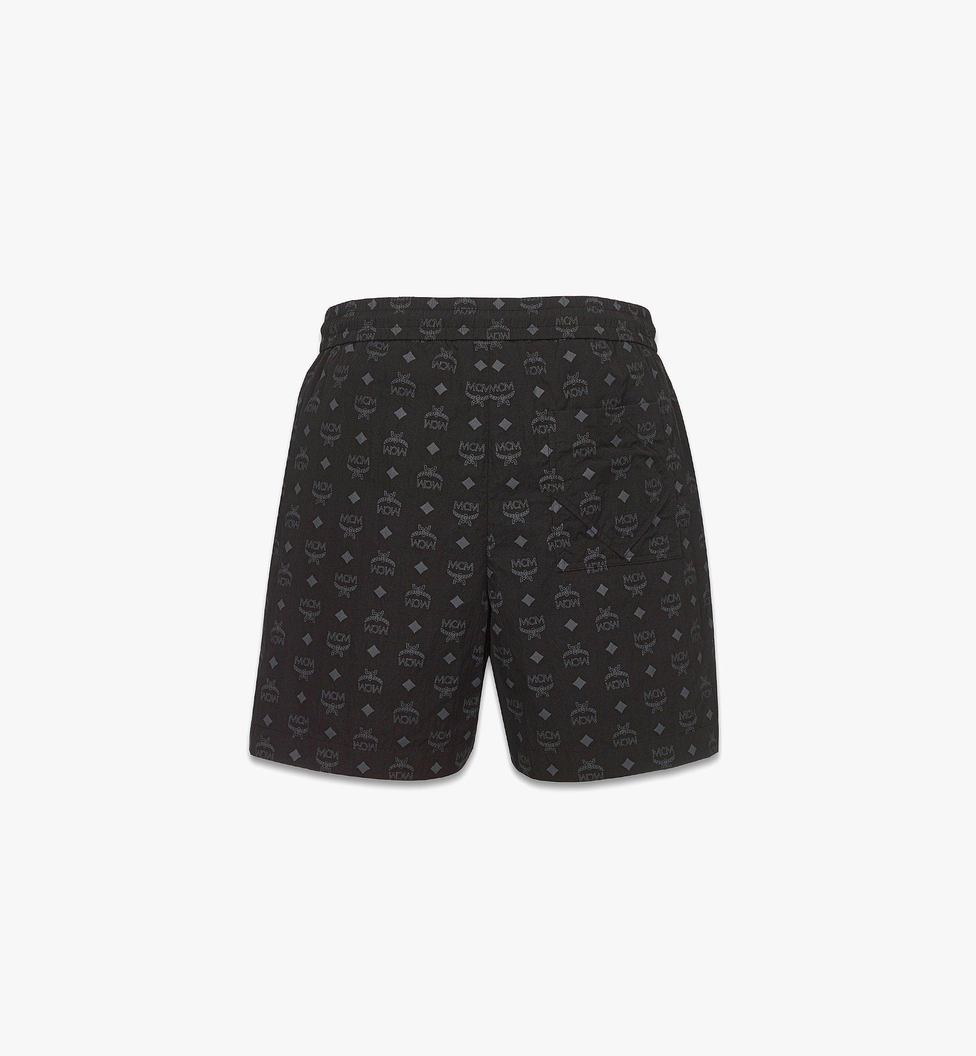 MCM Monogram Print Shorts in ECONYL® Black MHPFAMM03BK00M Alternate View 1