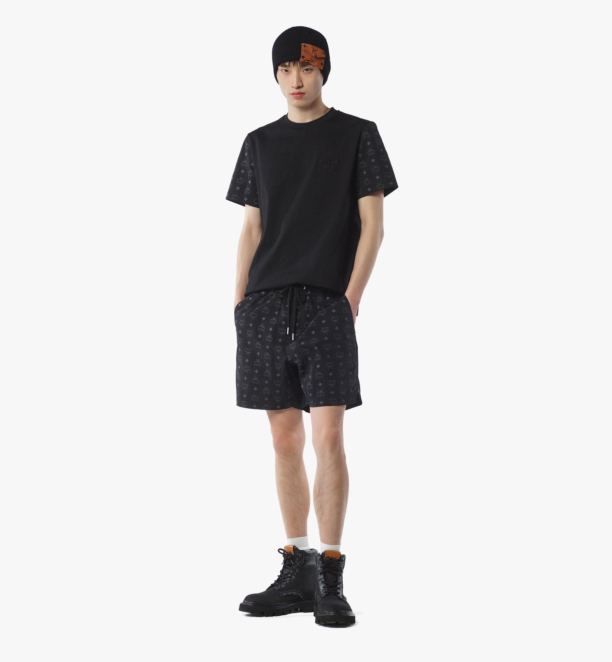 MCM Monogram Print Shorts in ECONYL® Black MHPFAMM03BK00M Alternate View 2