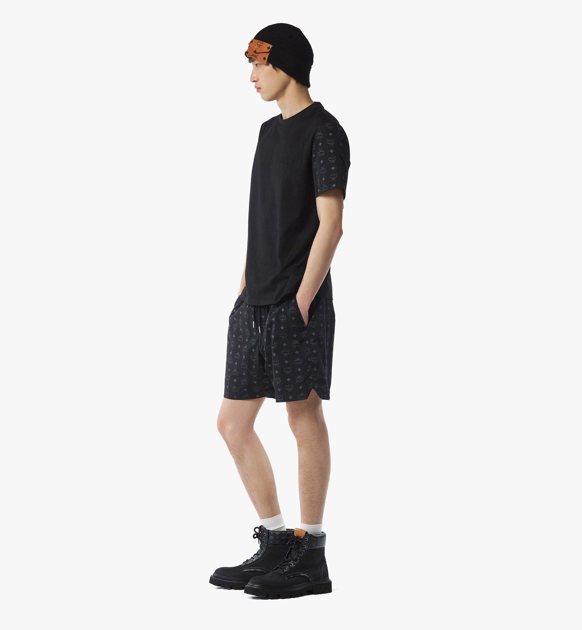 MCM Monogram Print Shorts in ECONYL® Black MHPFAMM03BK00M Alternate View 2