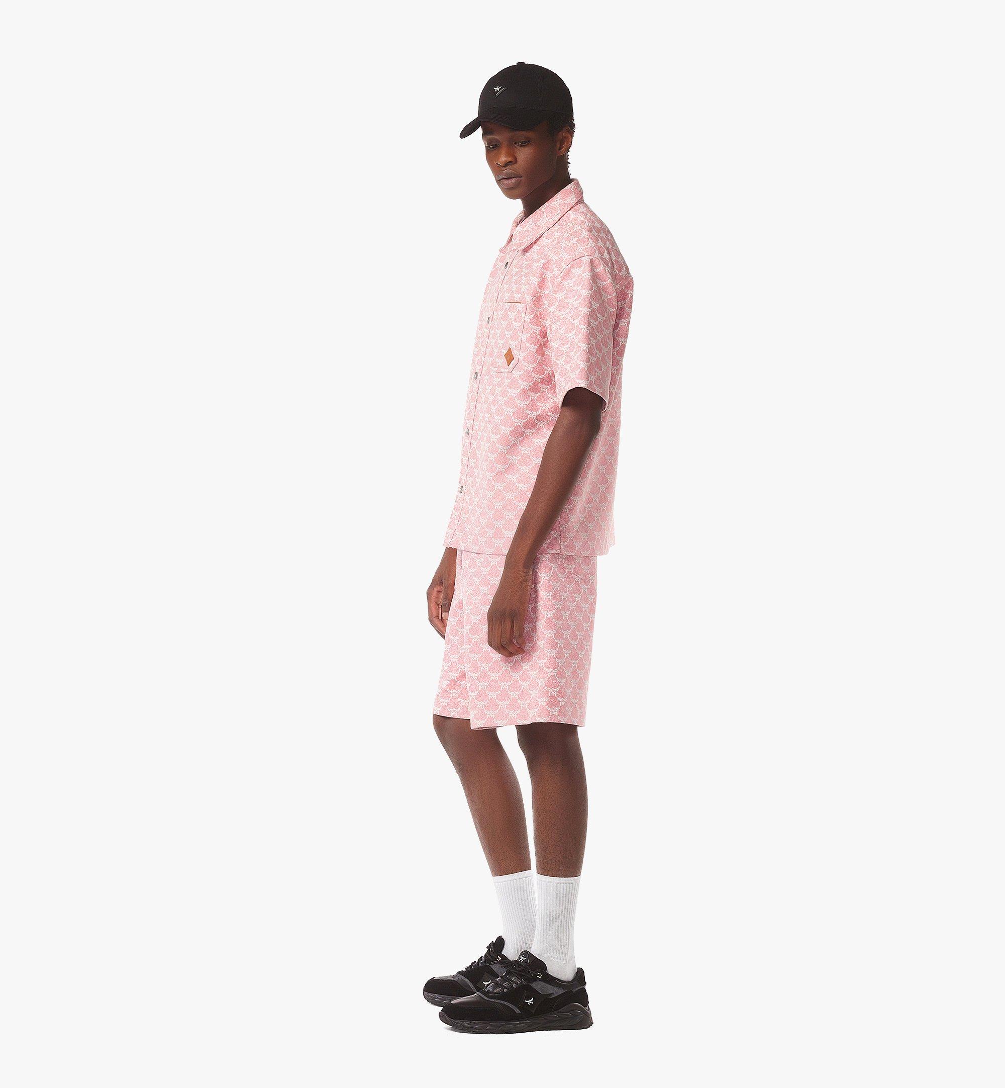 46 IT Lauretos Shorts in Denim Jacquard Pink | MCM ®US