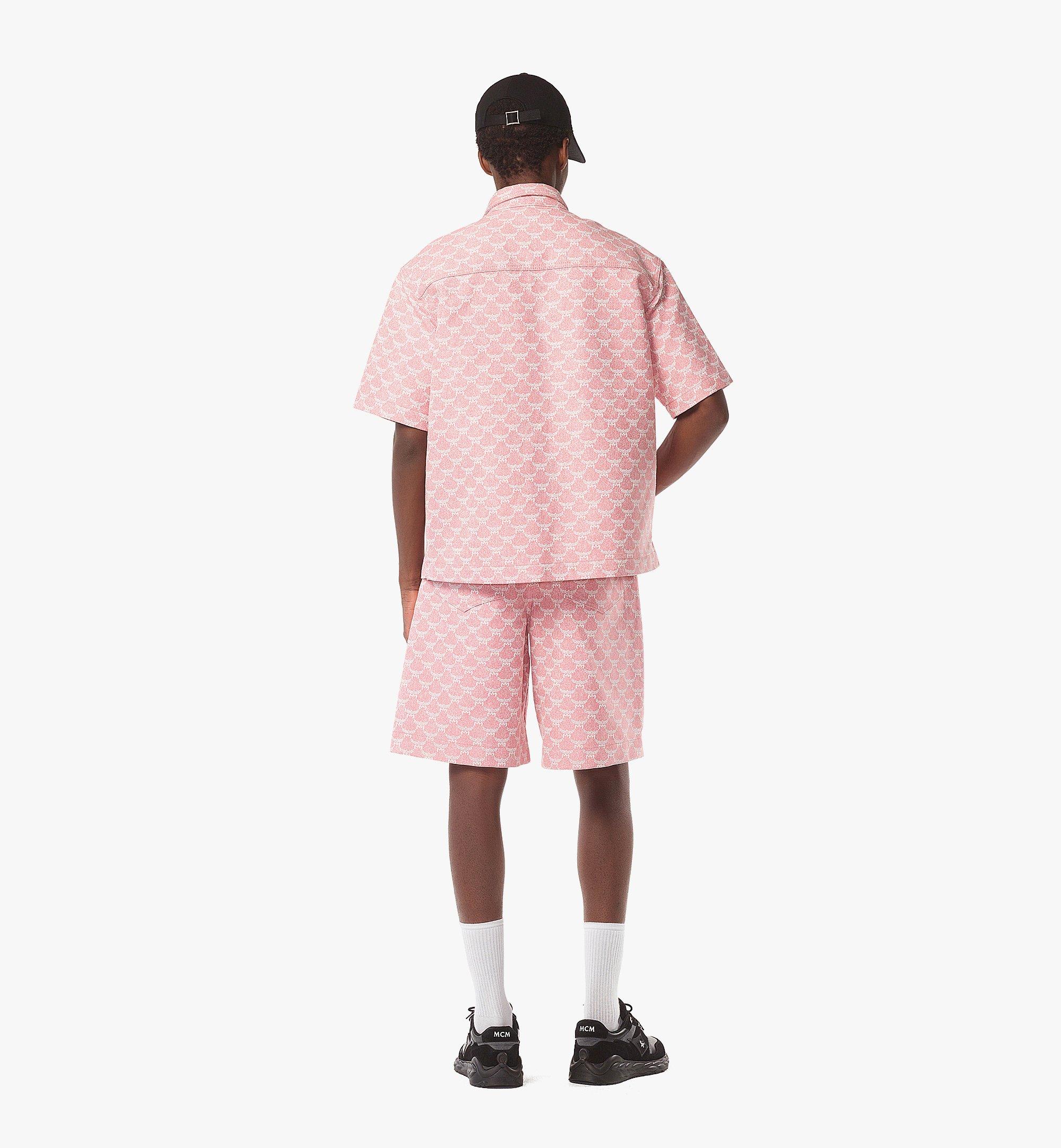 46 IT Lauretos Shorts in Denim Jacquard Pink | MCM ®US