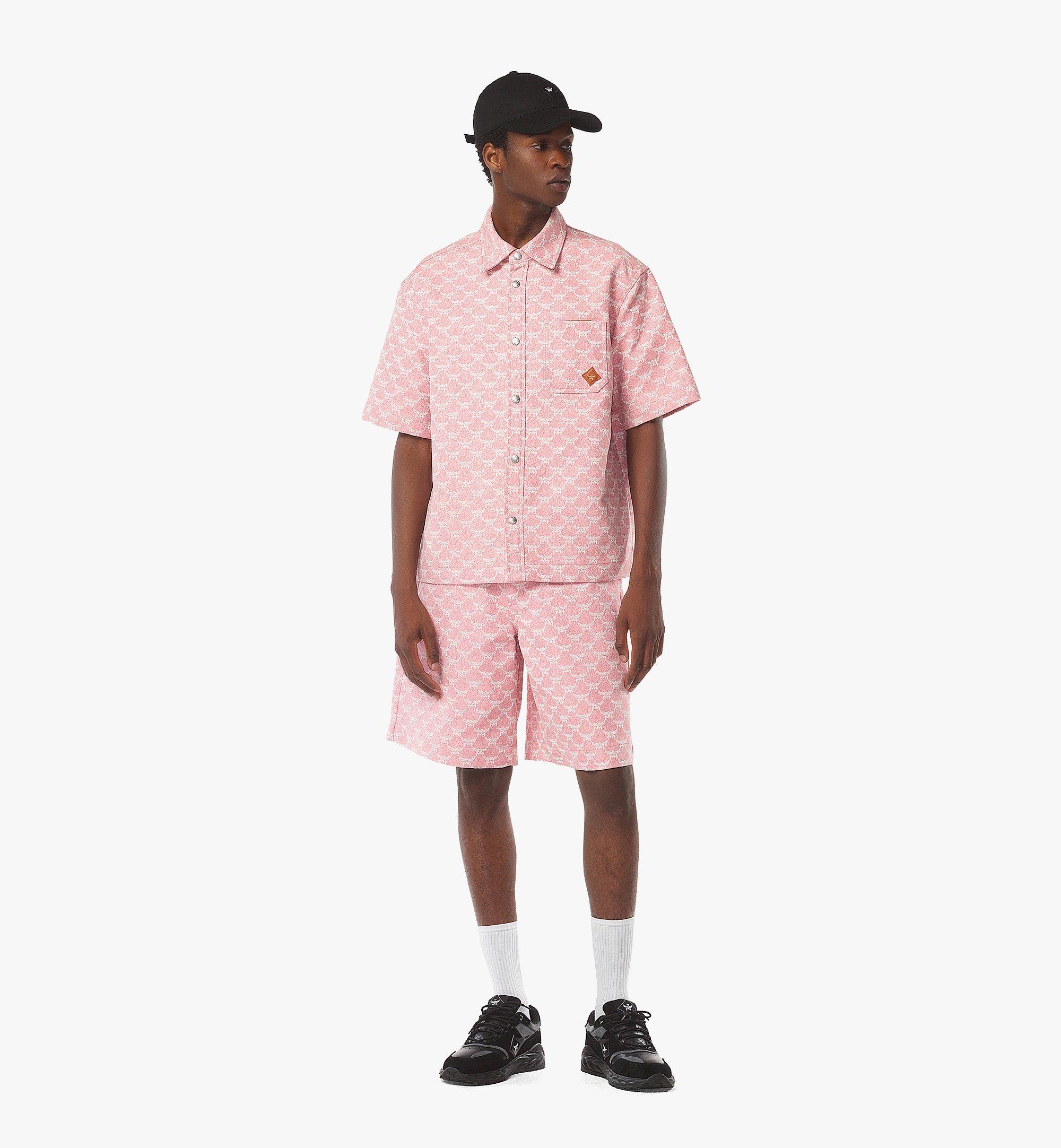 MCM Shorts Lauretos in Denim-Jacquard Pink MHPFSMM02Q2052 Noch mehr sehen 2