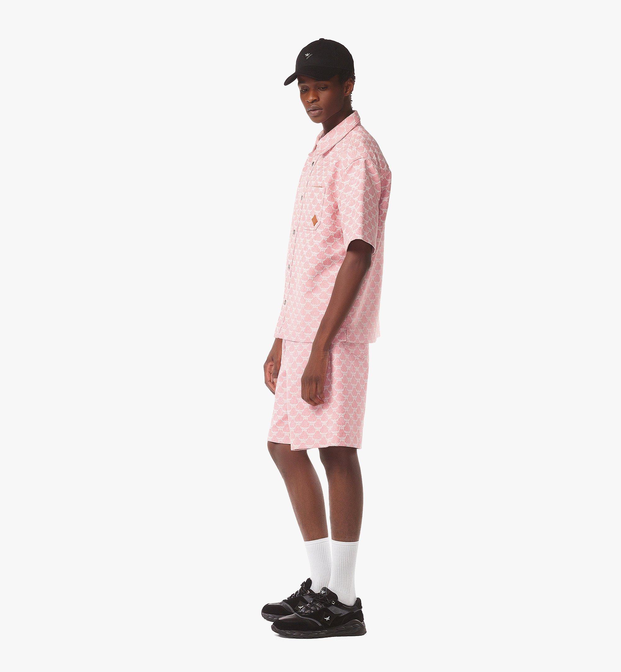 MCM Shorts Lauretos in Denim-Jacquard Pink MHPFSMM02Q2052 Noch mehr sehen 2