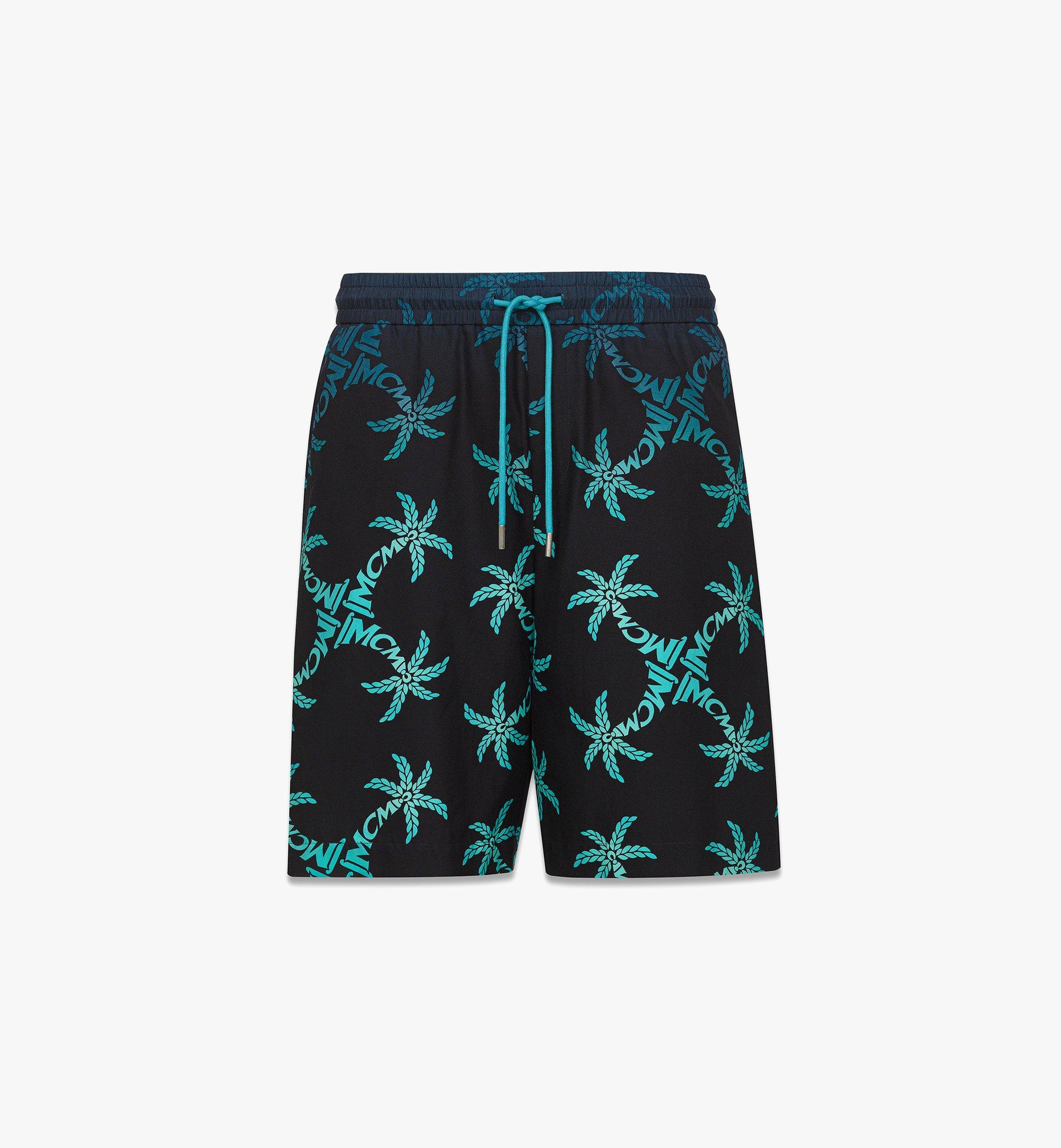 MCM Shorts mit Palmen-Monogramm-Druck Blue MHPFSMM04VC00S Noch mehr sehen 1