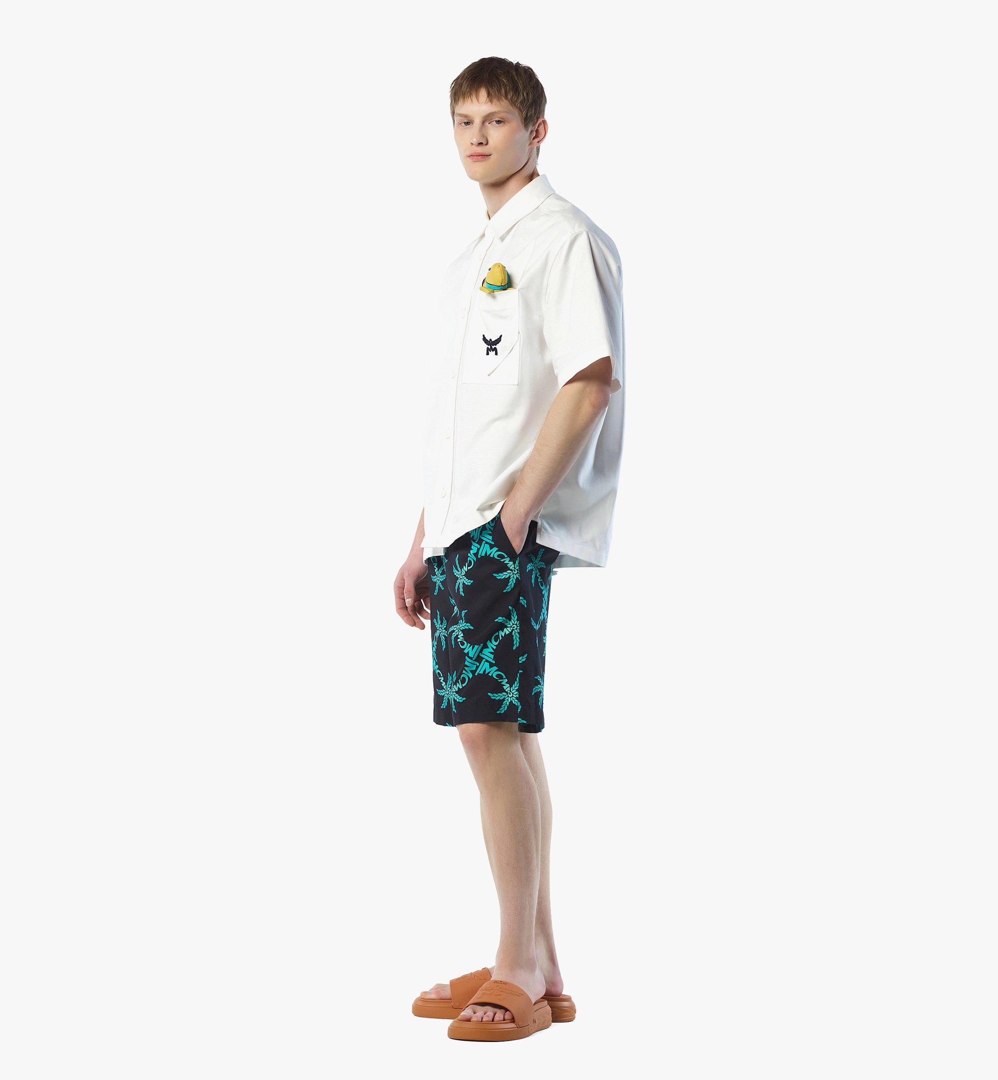 MCM Shorts mit Palmen-Monogramm-Druck Blue MHPFSMM04VC00S Noch mehr sehen 2