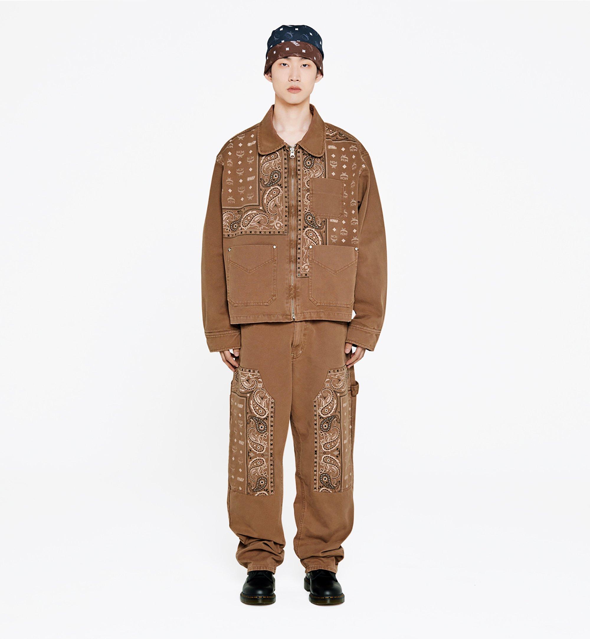 MCM x KASINA Bandana Monogram Pants in Denim Jacquard