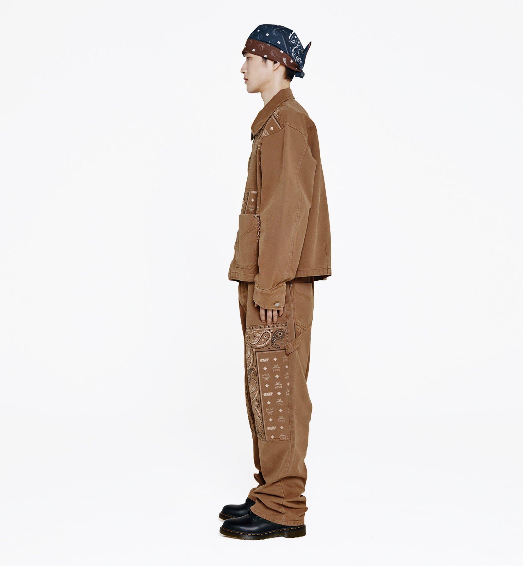 MCM x KASINA Bandana Monogram Pants in Denim Jacquard