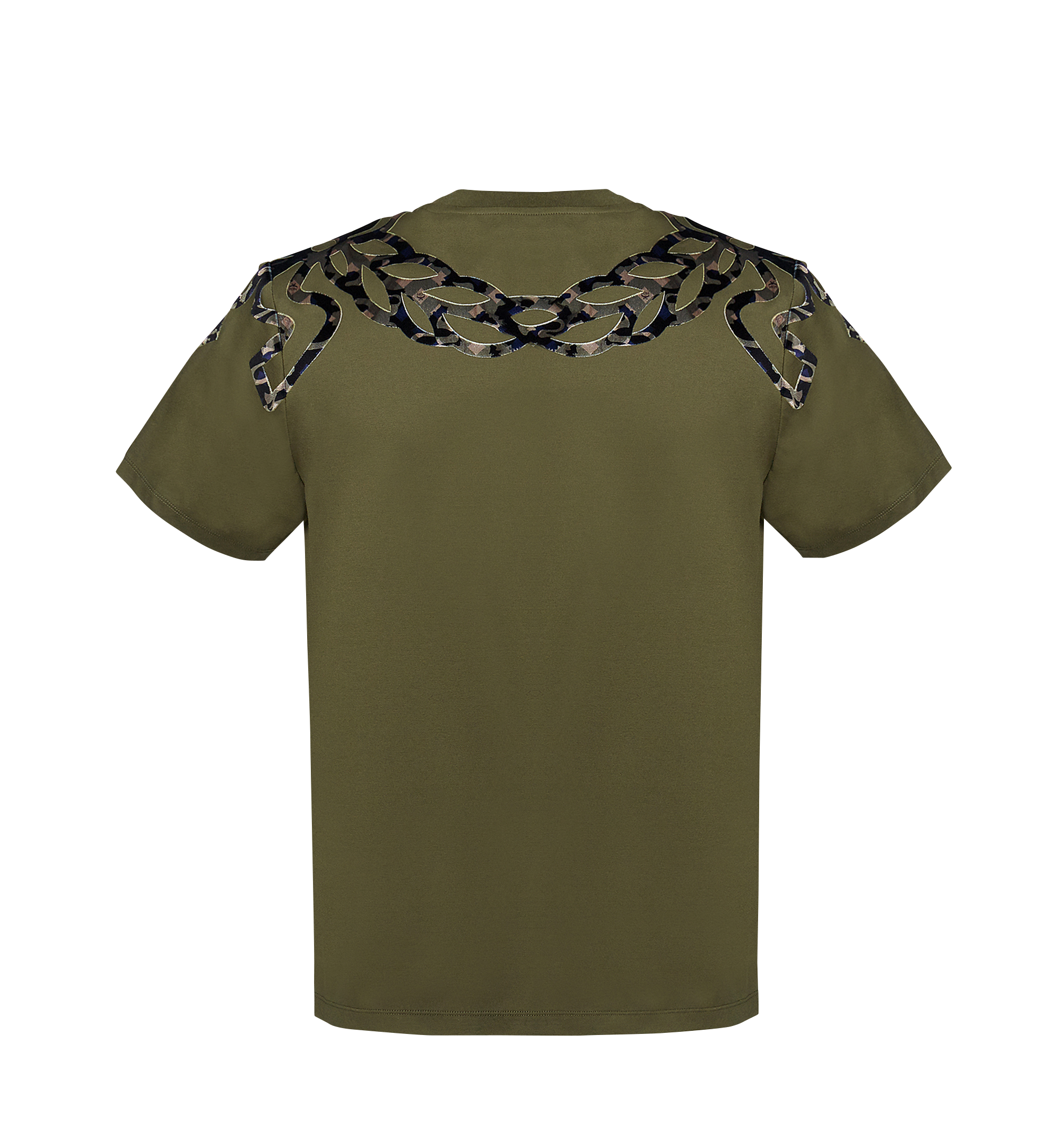 MCM Men's Classic Camo Logo T-Shirt GREEN MHT7AMM11GX00L Alternate View 2