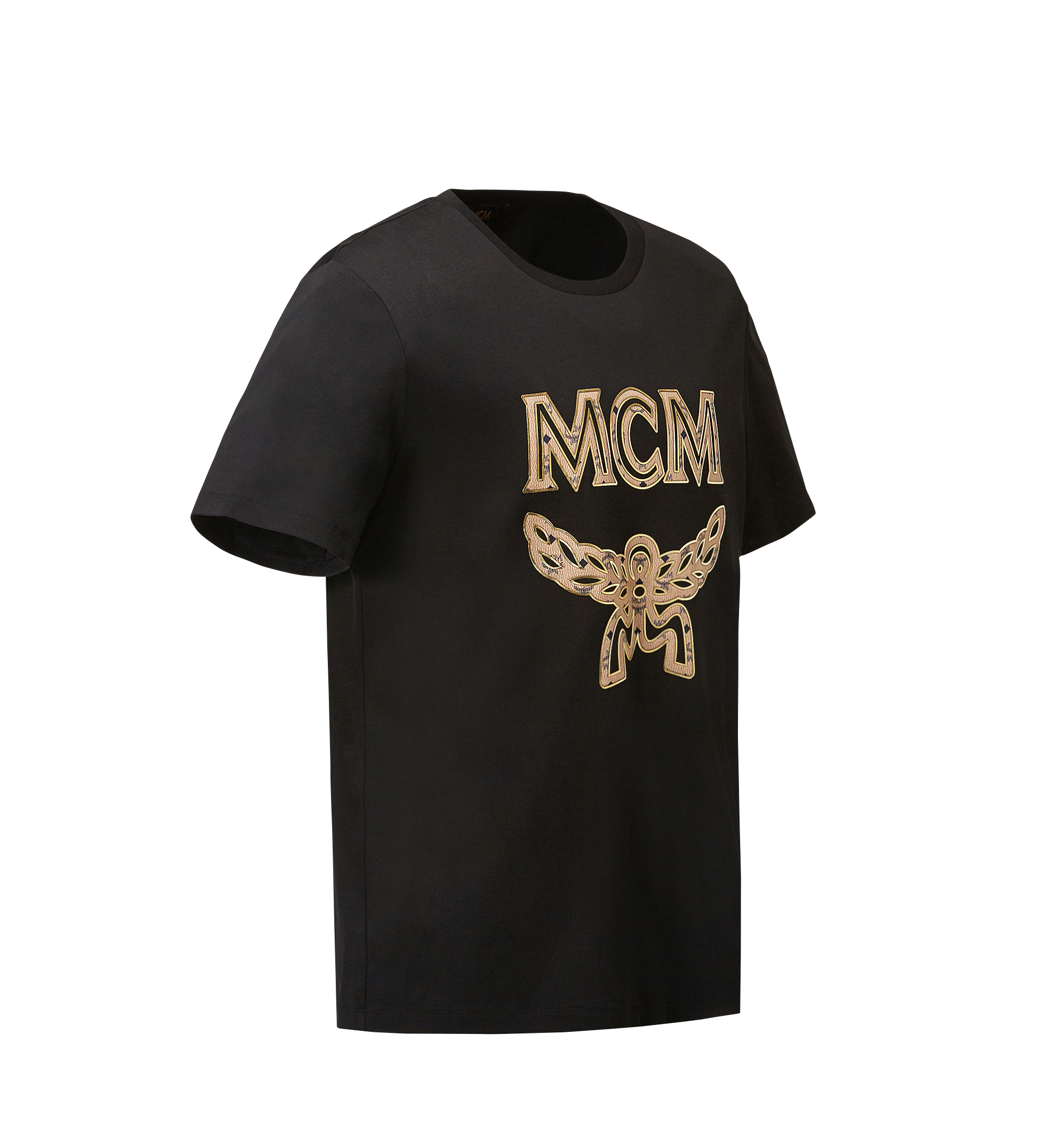 MCM Men's Classic Logo T-Shirt Black MHT8SMM10BK00S Alternate View 1