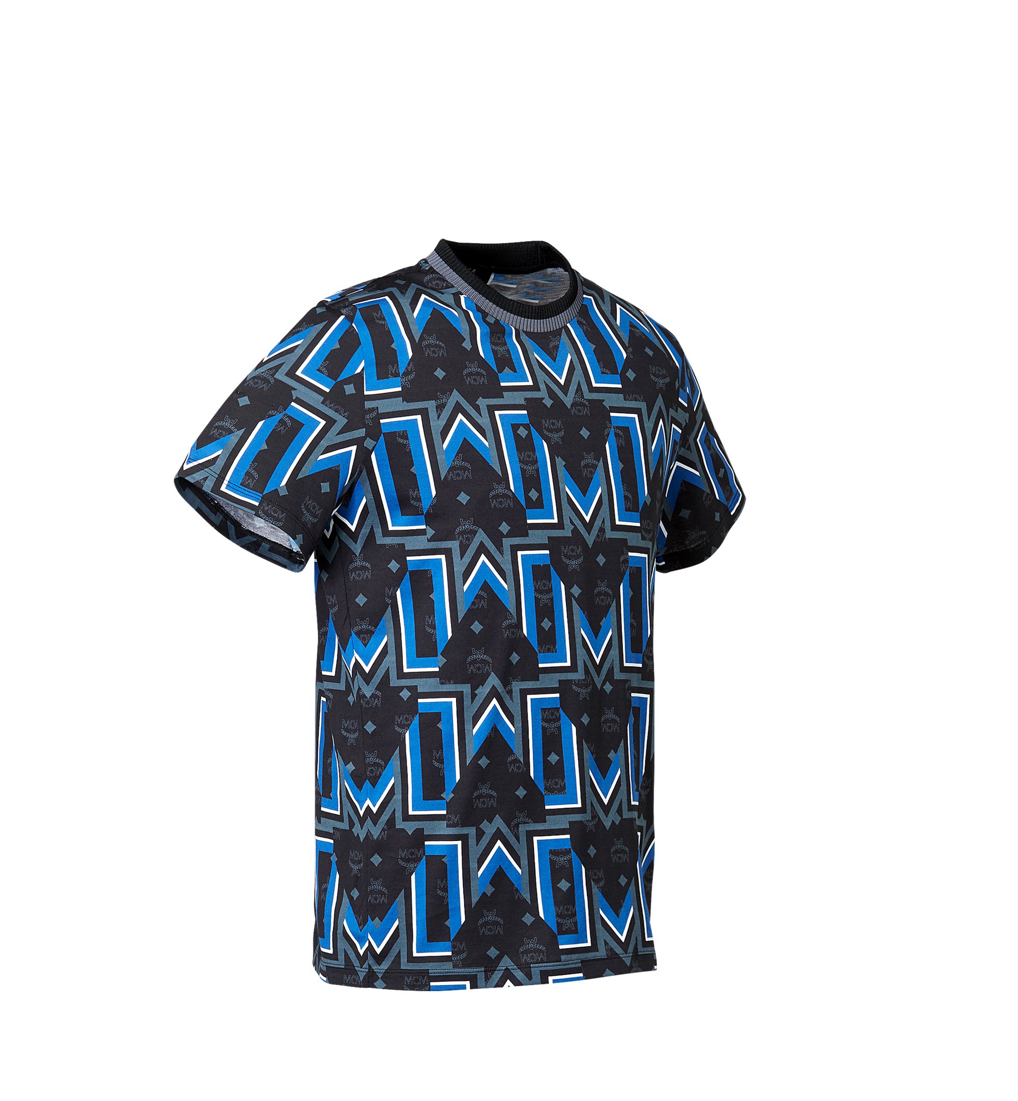 MCM Men's Gunta M Visetos T-Shirt Black MHT8SMM16BKXXL Alternate View 1