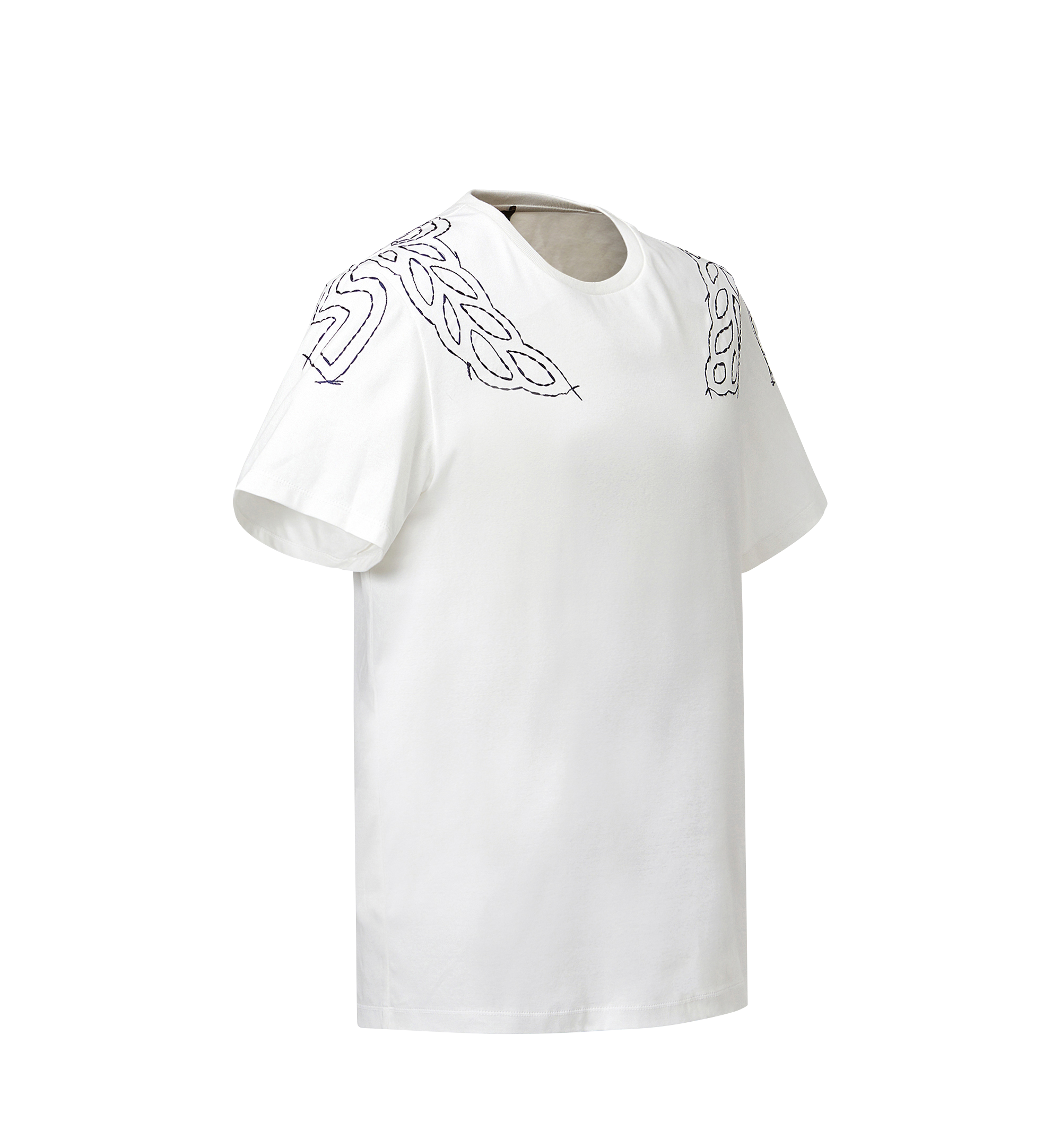 MCM Men's Laurel Stitch T-Shirt BEIGE MHT8SMM21WI0XL Alternate View 1
