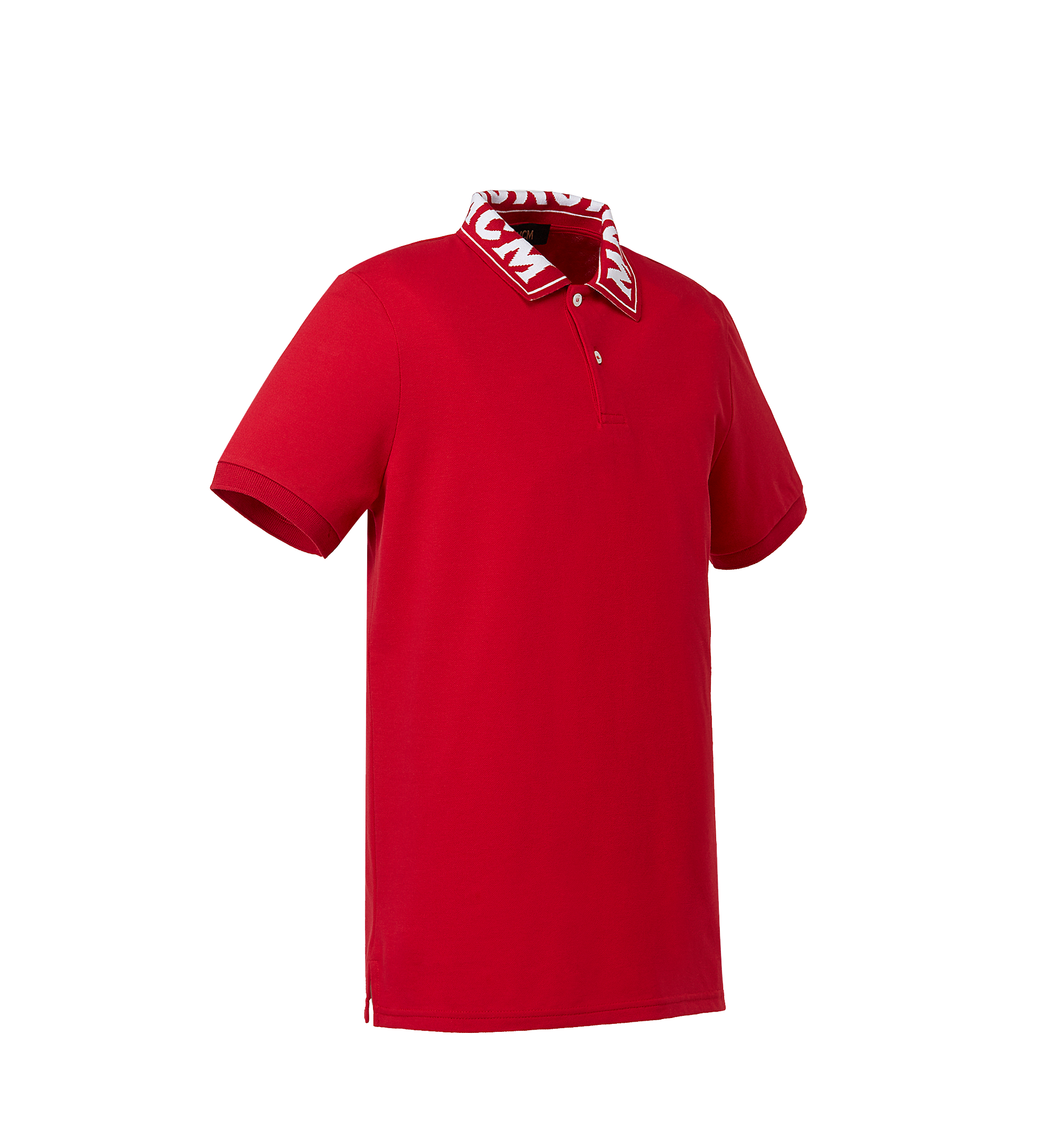 MCM Men's Logo Polo Red MHT8SMM25RU0XL Alternate View 1