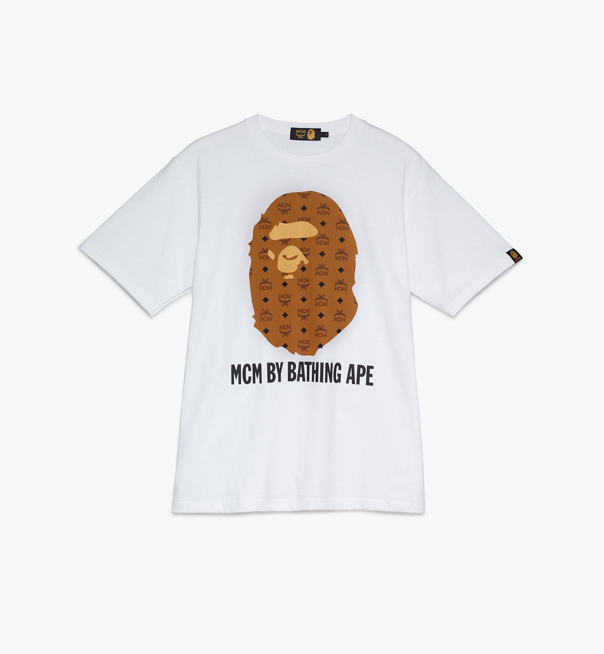 MCM MCM x BAPE Ape Head T-Shirt Cognac MHT9AMB01CO00M Alternate View 1