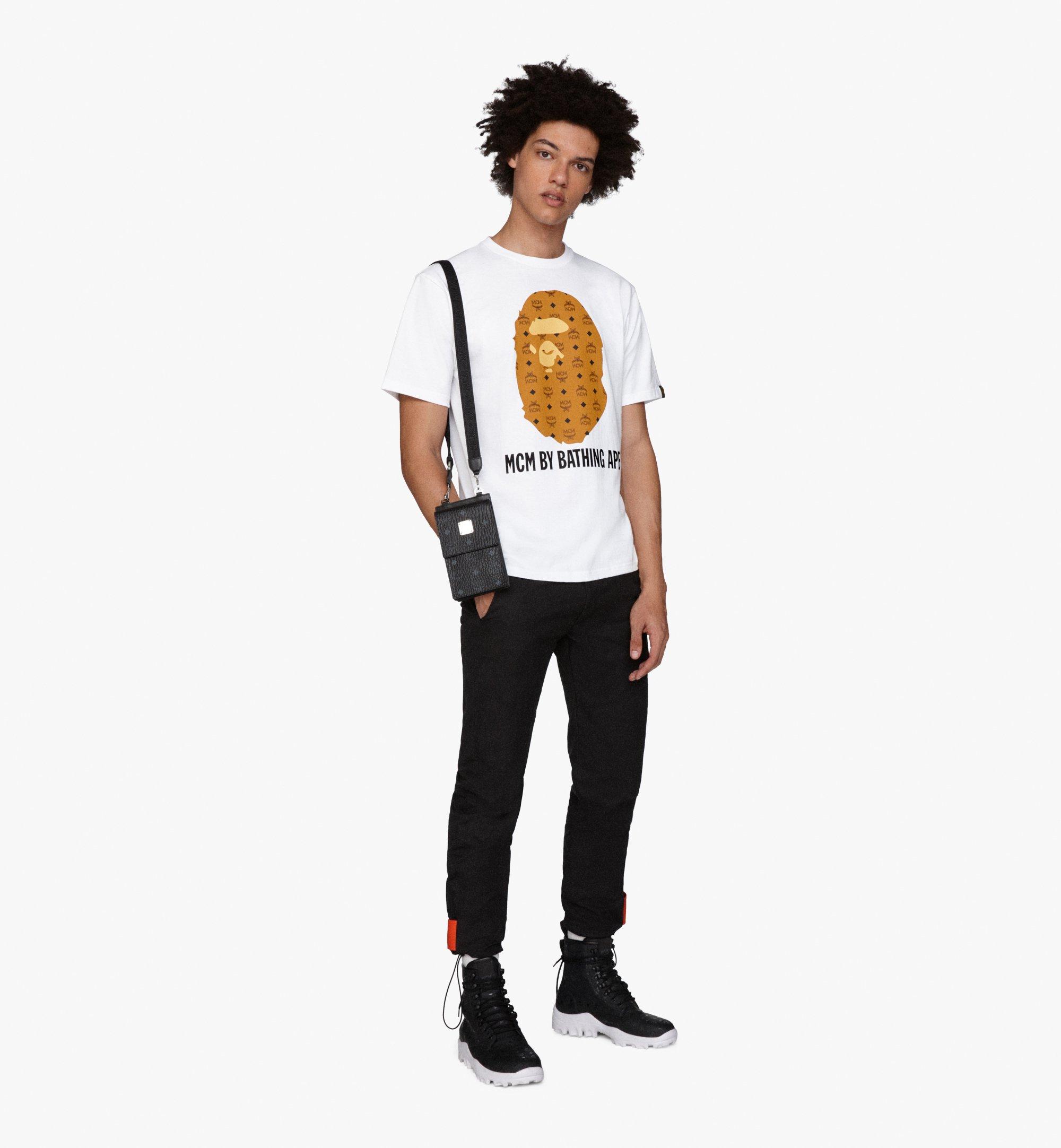 MCM MCM x BAPE Ape Head T-Shirt Cognac MHT9AMB01CO00M Alternate View 2