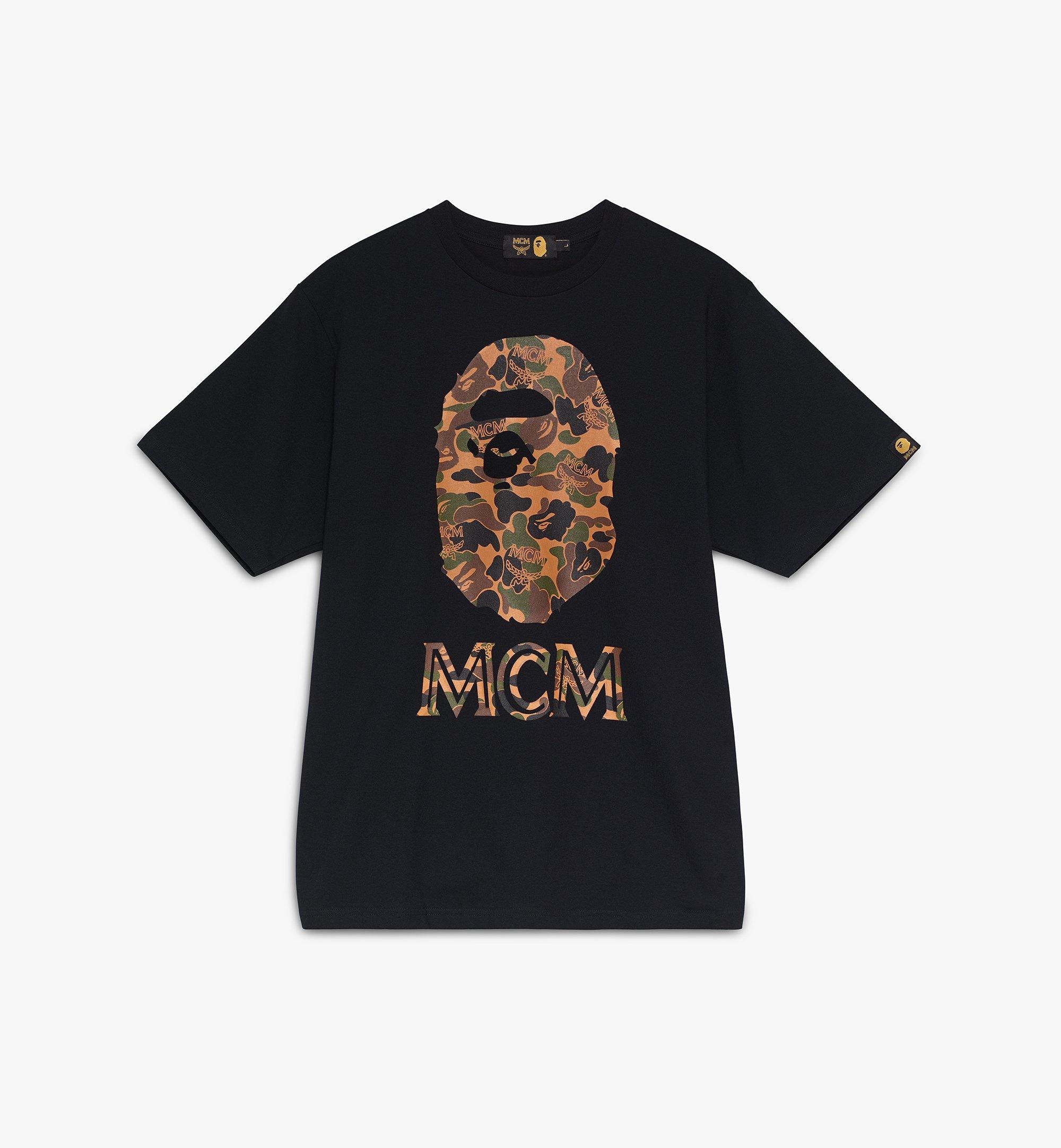 MCM MCM x BAPE Collab T-Shirt Black MHT9AMB02BK00M Alternate View 1