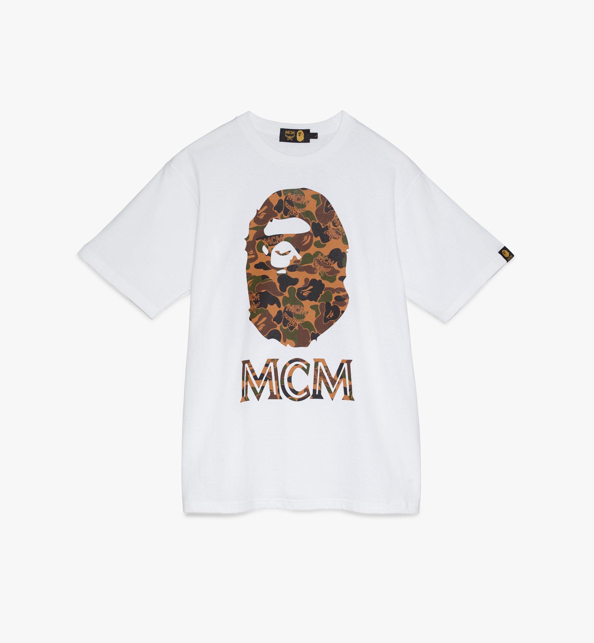 MCM MCM x BAPE Collab T-Shirt  MHT9AMB02WT0XL Alternate View 1