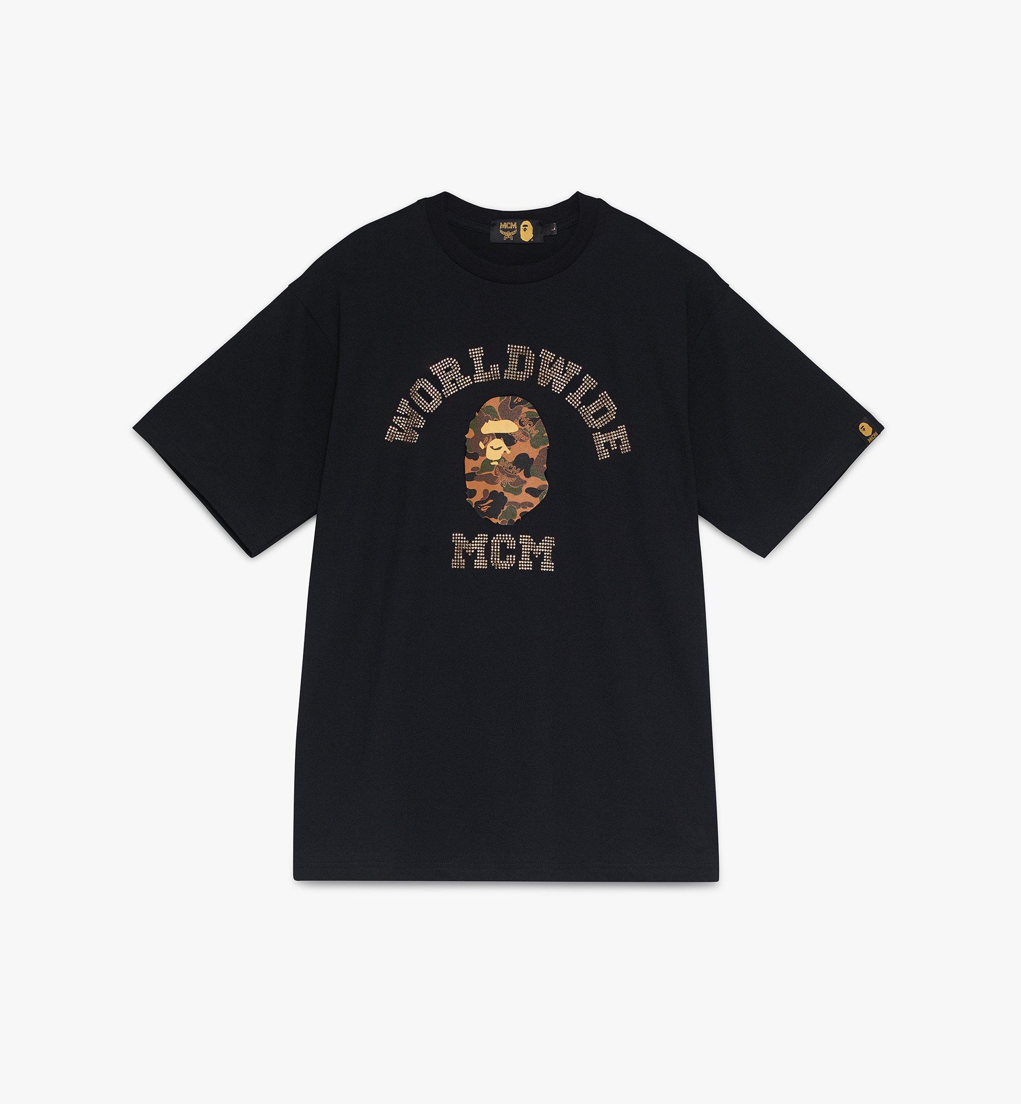 Large MCM x BAPE College T-Shirt Black | MCM ®CA