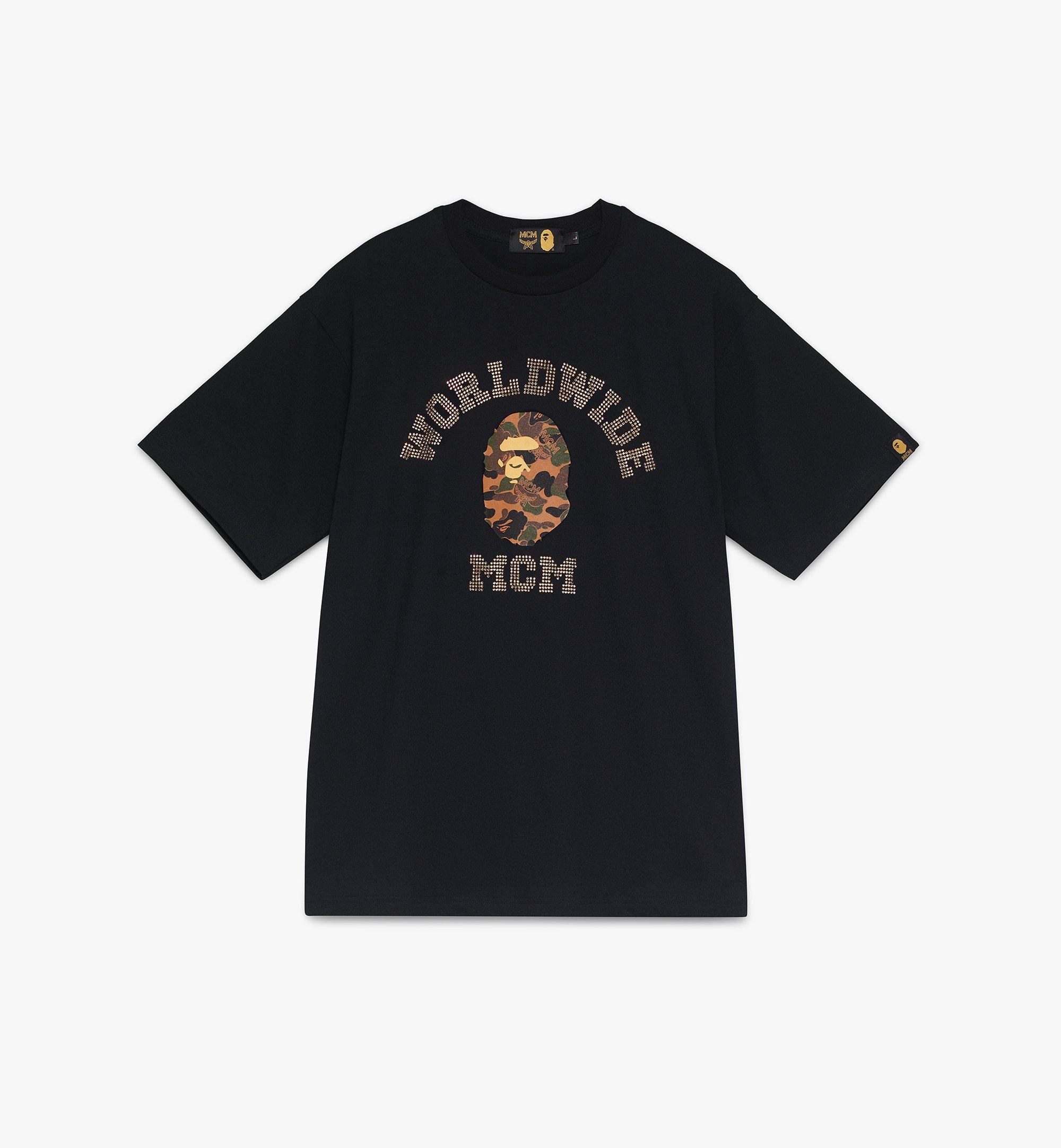 MCM MCM x BAPE College T-Shirt Black MHT9AMB03BK0XL Alternate View 1