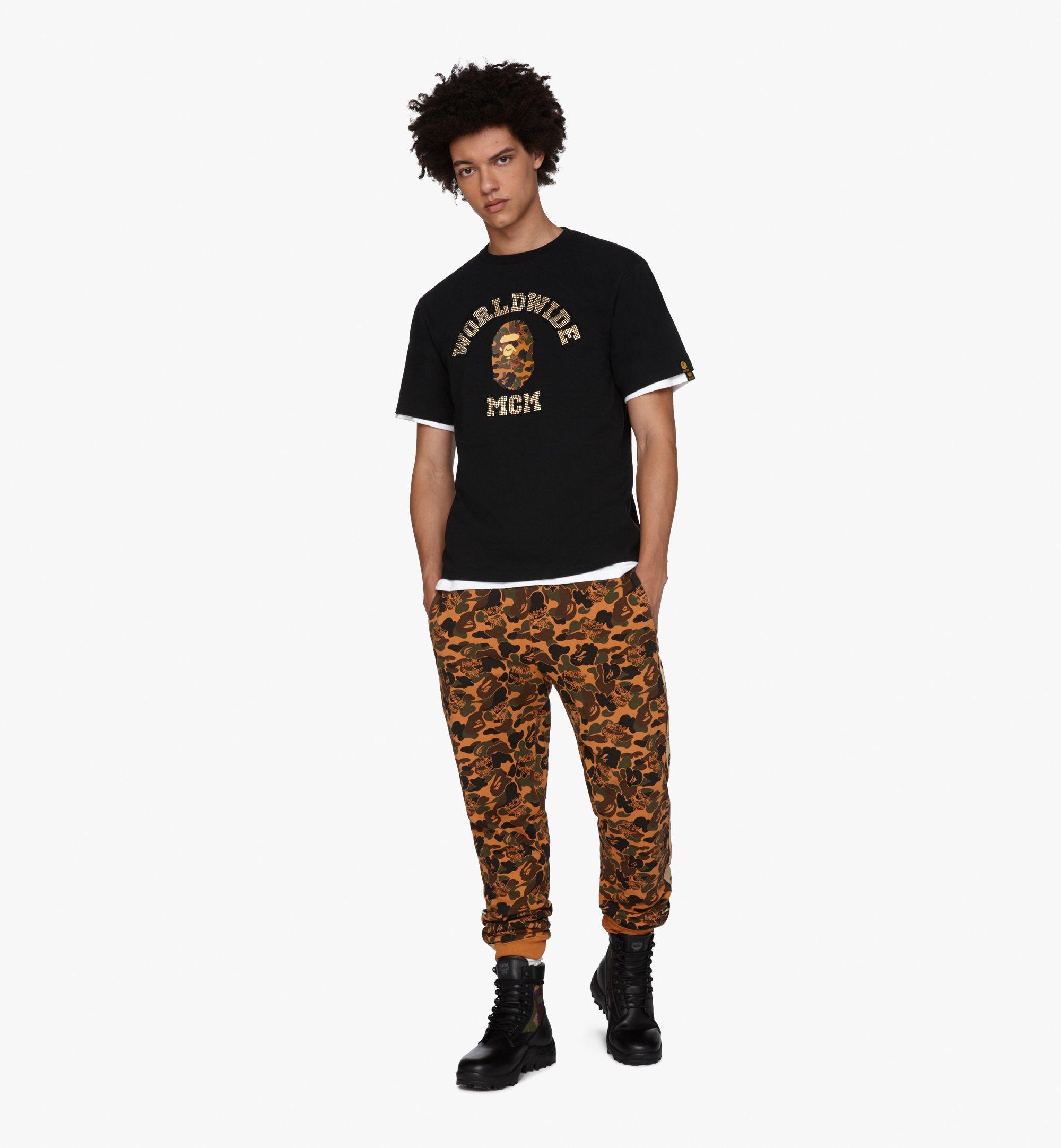 MCM MCM x BAPE College T-Shirt Black MHT9AMB03BK0XL Alternate View 2