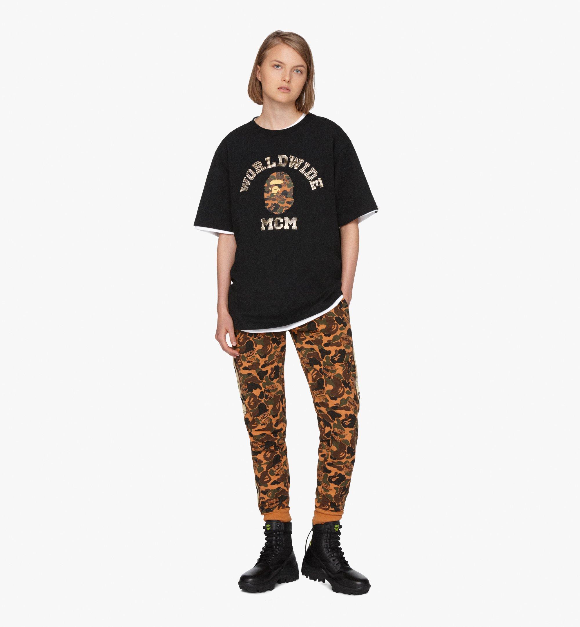 MCM MCM x BAPE College T-Shirt Black MHT9AMB03BK0XL Alternate View 2