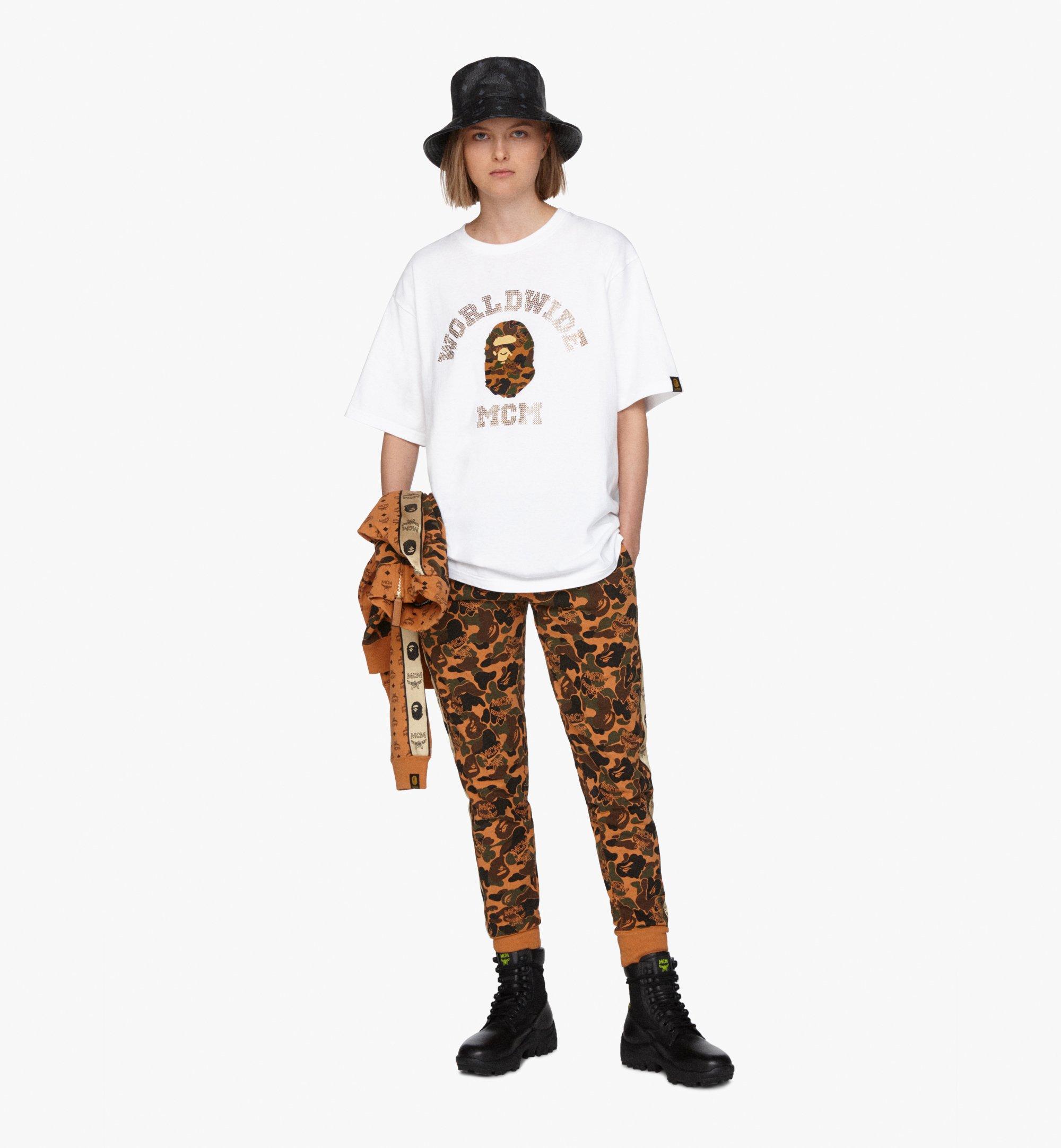 MCM MCM x BAPE College T-Shirt  MHT9AMB03WT00S Alternate View 2