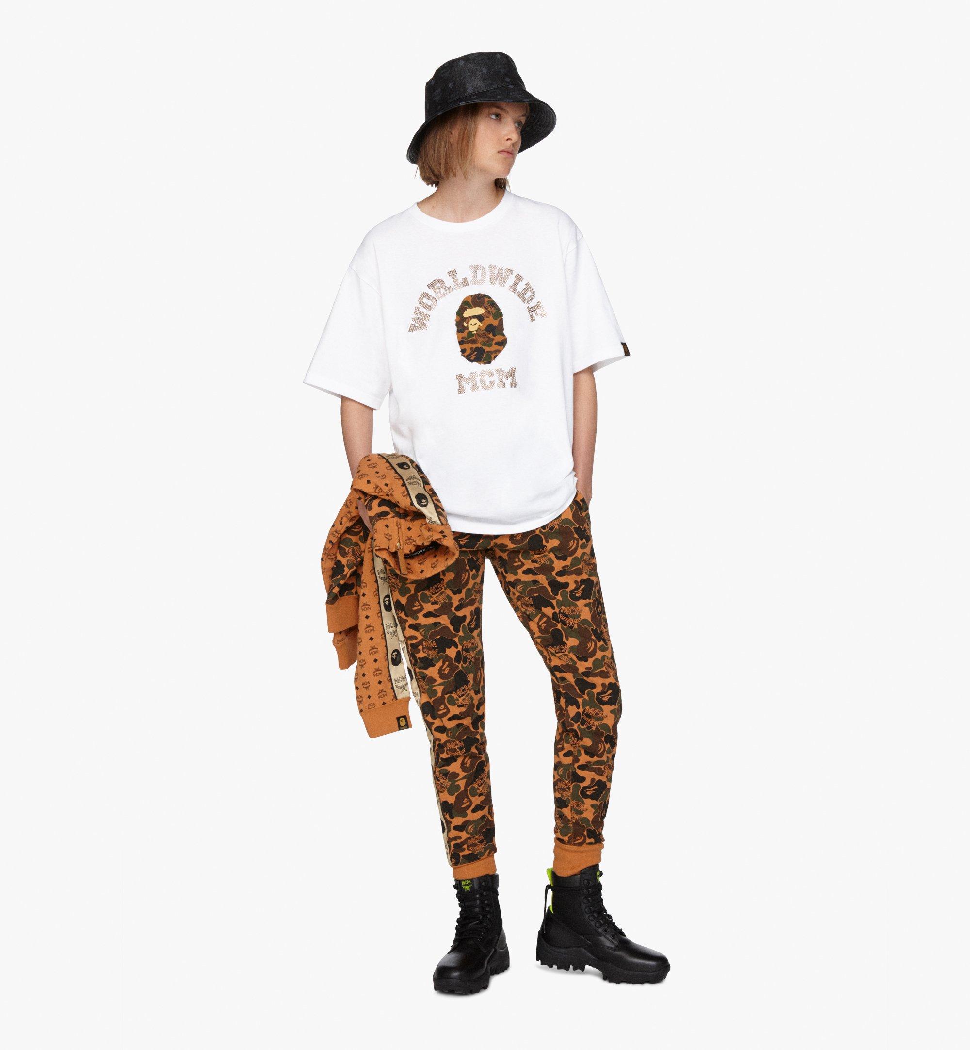 MCM MCM x BAPE College T-Shirt  MHT9AMB03WT00S Alternate View 3
