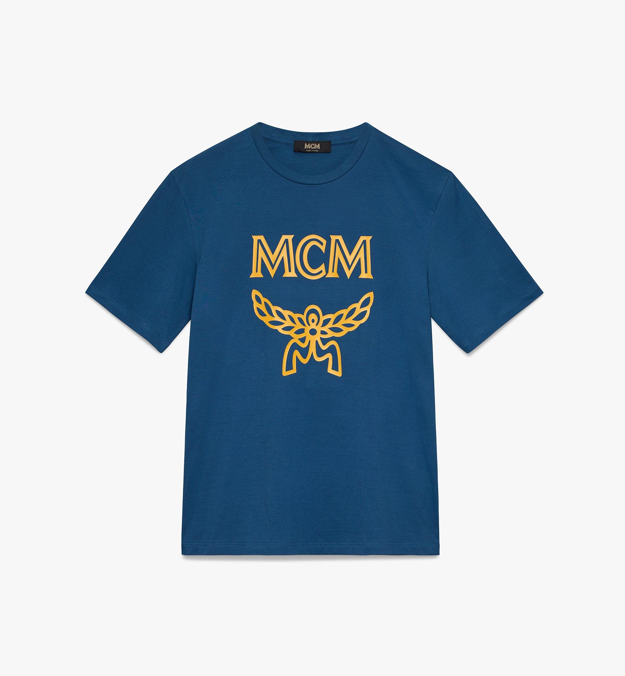 Mcm Men's Logo T-shirt In Blue | Deep Blue | ModeSens
